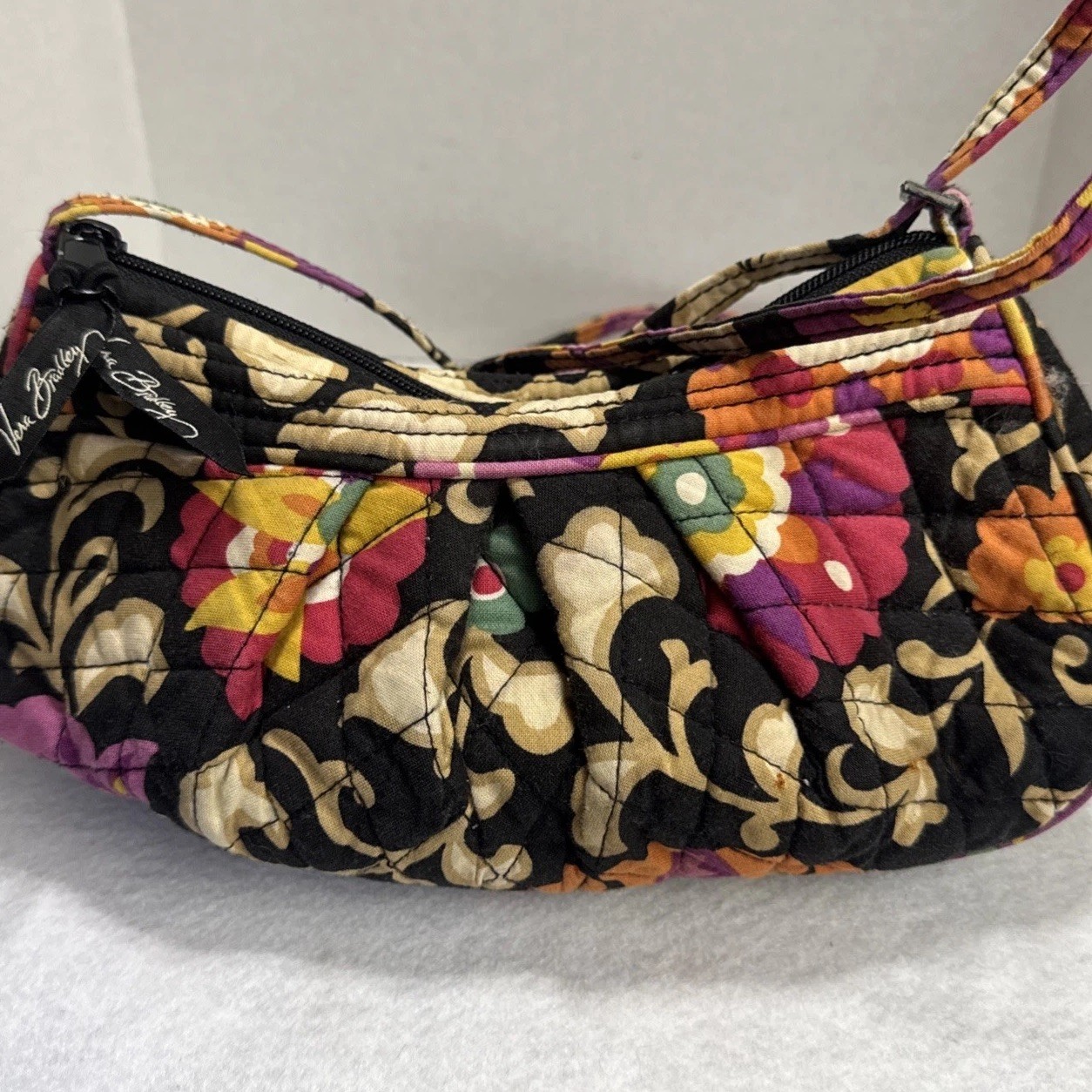 Vera Bradley Retired Suzani Print Crossbody Bag 22 Inch Drop 9.5 In Wide