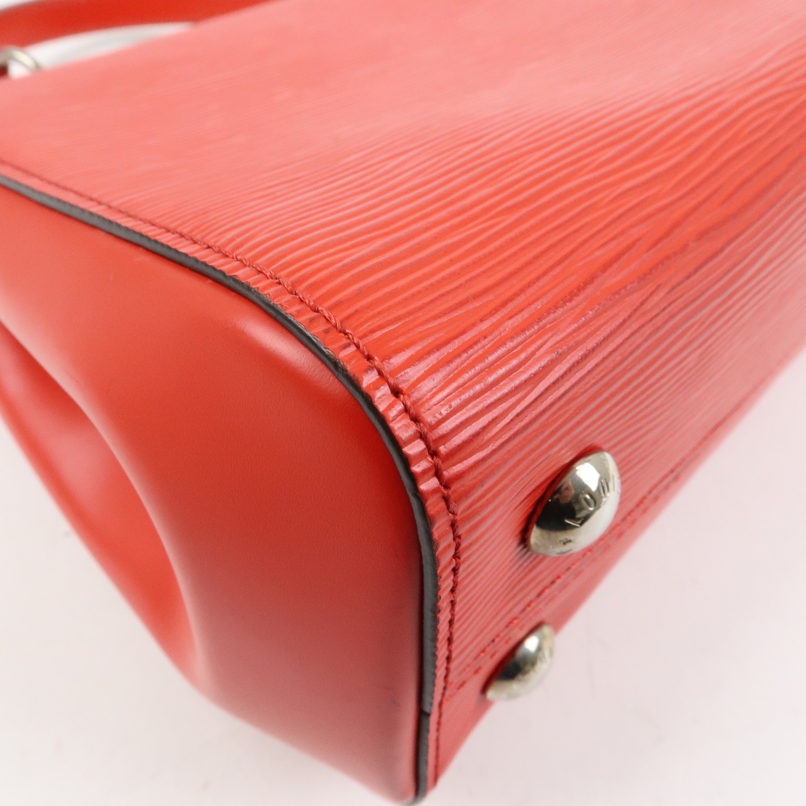 Louis Vuitton Epi Cluny BB Hand Bag Shoulder Bag Coquelicot M41337 Auth Used F/S