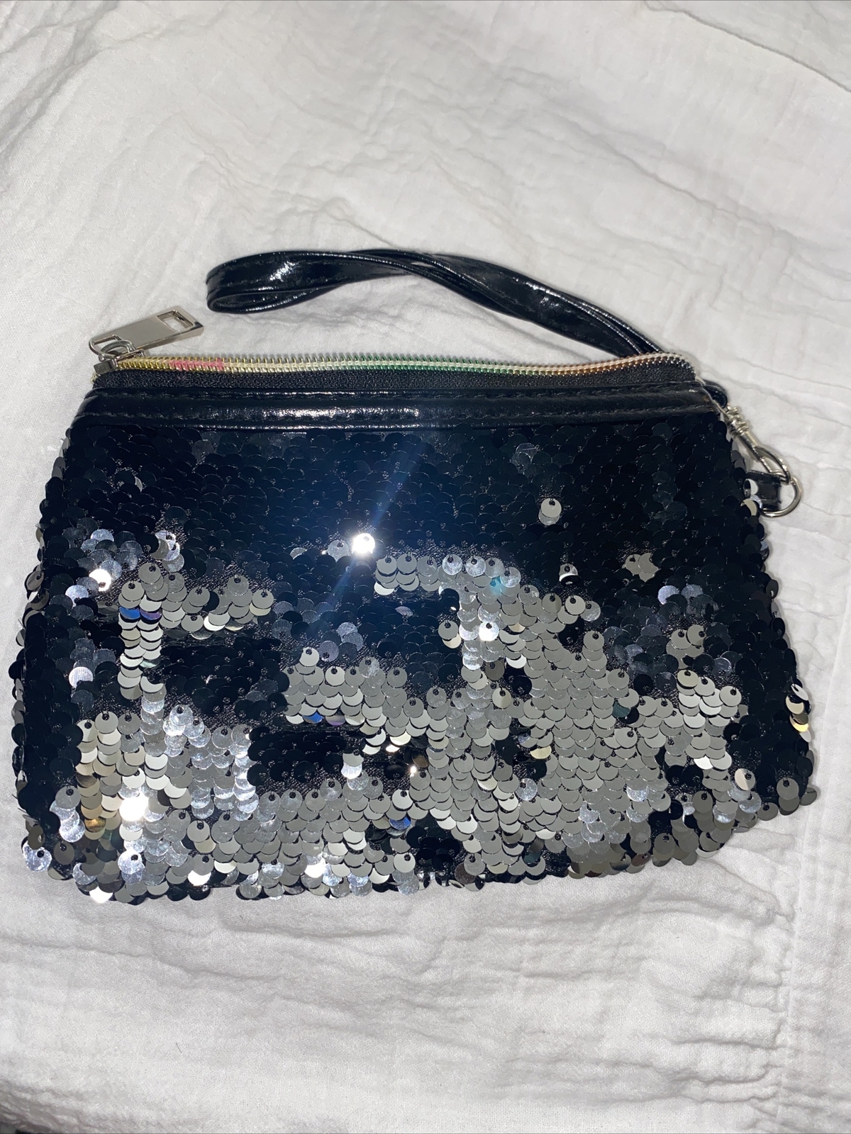 Sequence Black And Gray Change Purse All Occasions Bag
