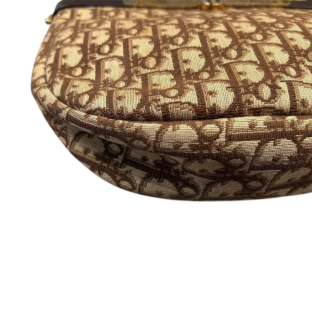 Christian Dior Trotter 80s Vintage Shoulder Bag 28x21x5cm Designer Ladies Auth