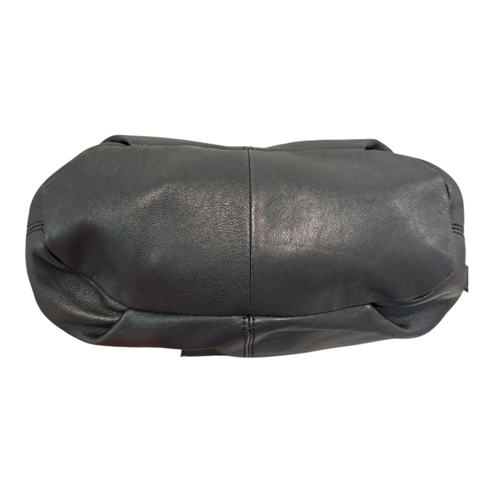 Stone Mountain Hampton Shoulder Crossbody Bag Black Leather Zip Adj Stap Clean