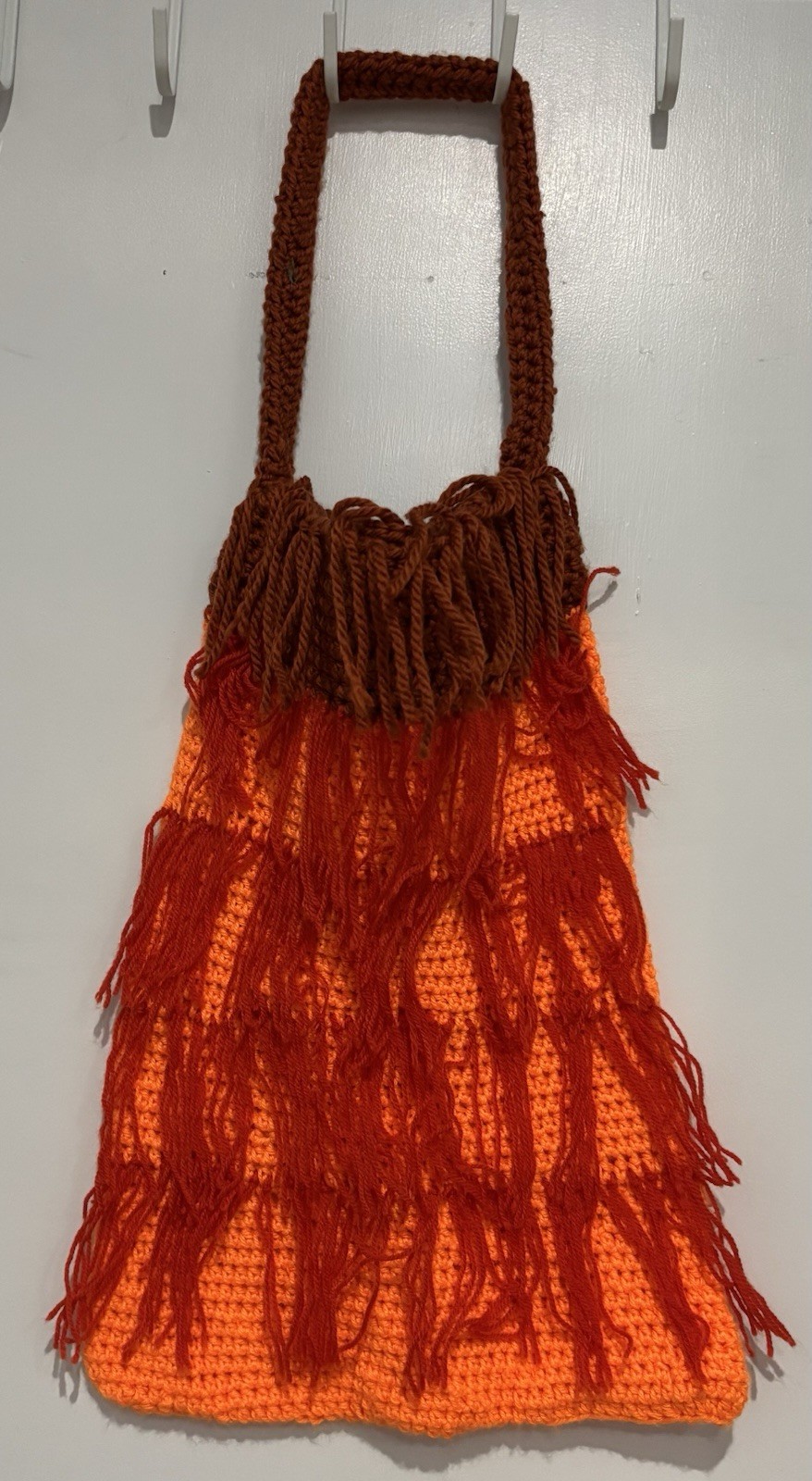 Handmade Crochet Bag – Orange