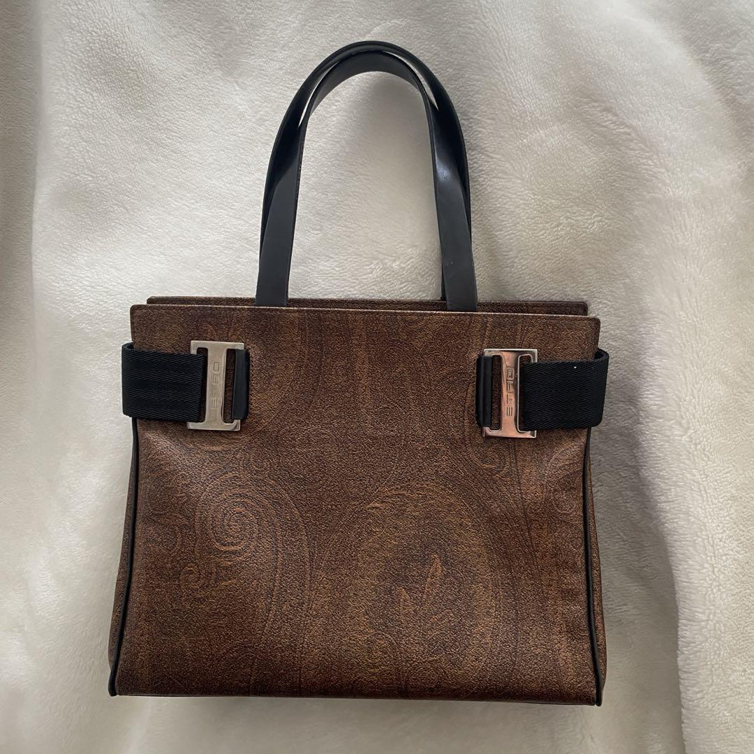 ETRO Handbag Brown Width 10.6 inches