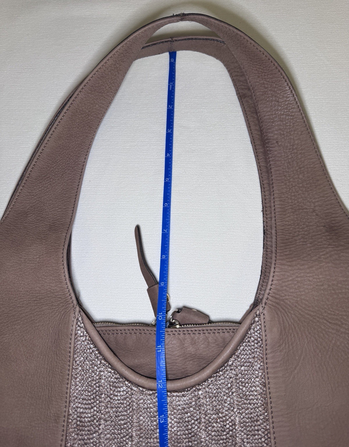 Stuart Weitzman Brown Suede Woven Hobo Bag Shoulder