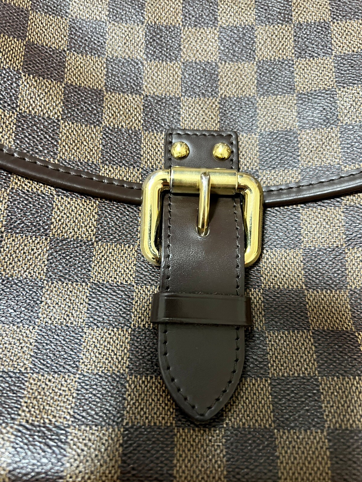 LOUIS VUITTON HIGHBURY HANDBAG Ebene Damier Original Owner