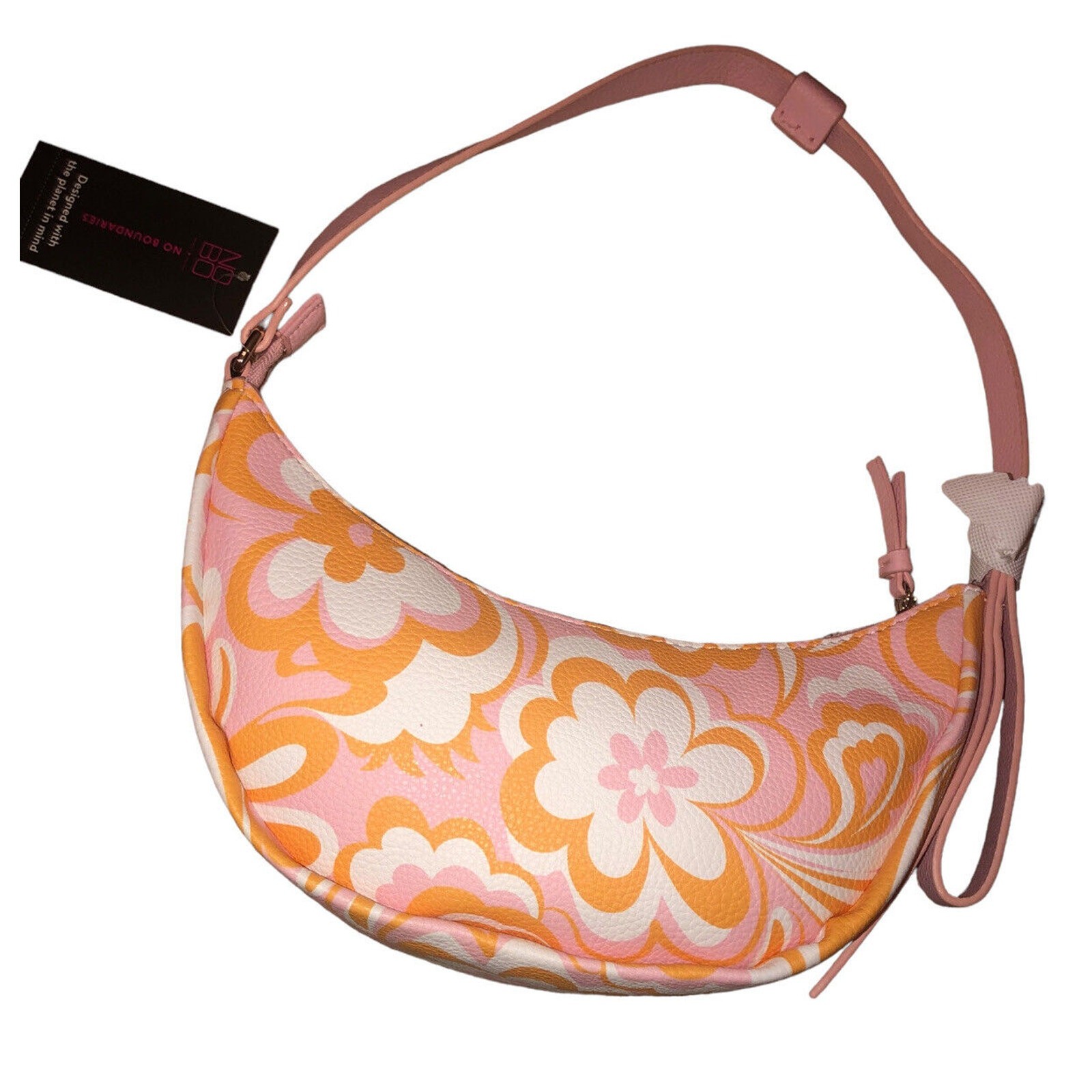 NWT No Boundaries Contemporary Half Moon – Multicolor (Orange, Pink and Cream)