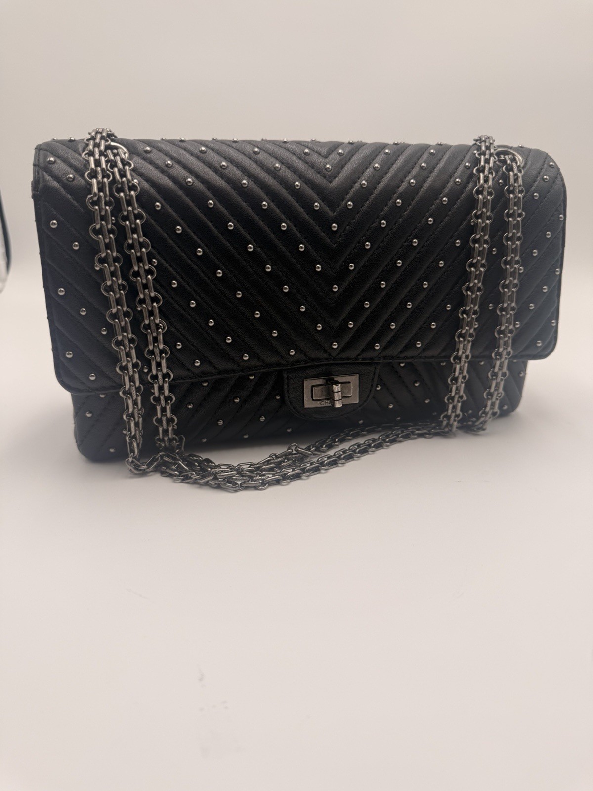 Chanel 2.55 Reissue Studded Chevron Quilted Bag