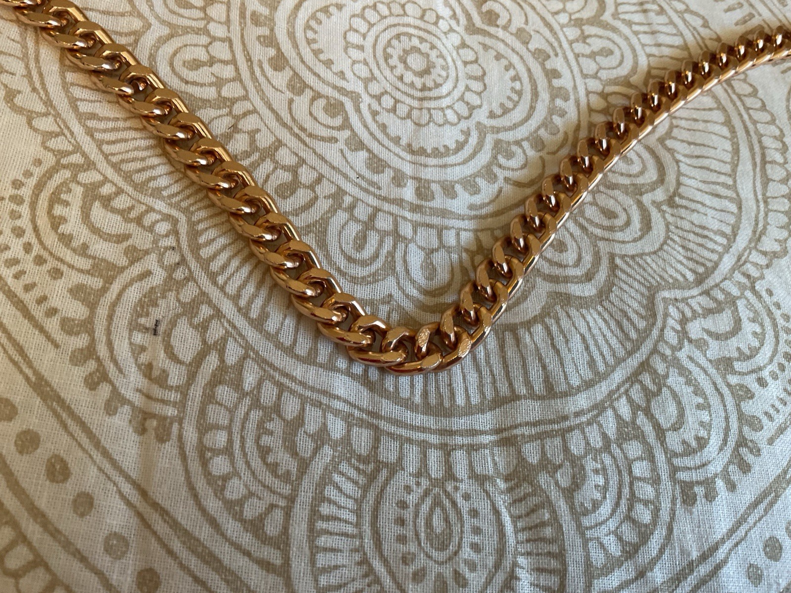 Antique Gold color tone Chain Strap for Handbag or purse. 68”L x 110mmW