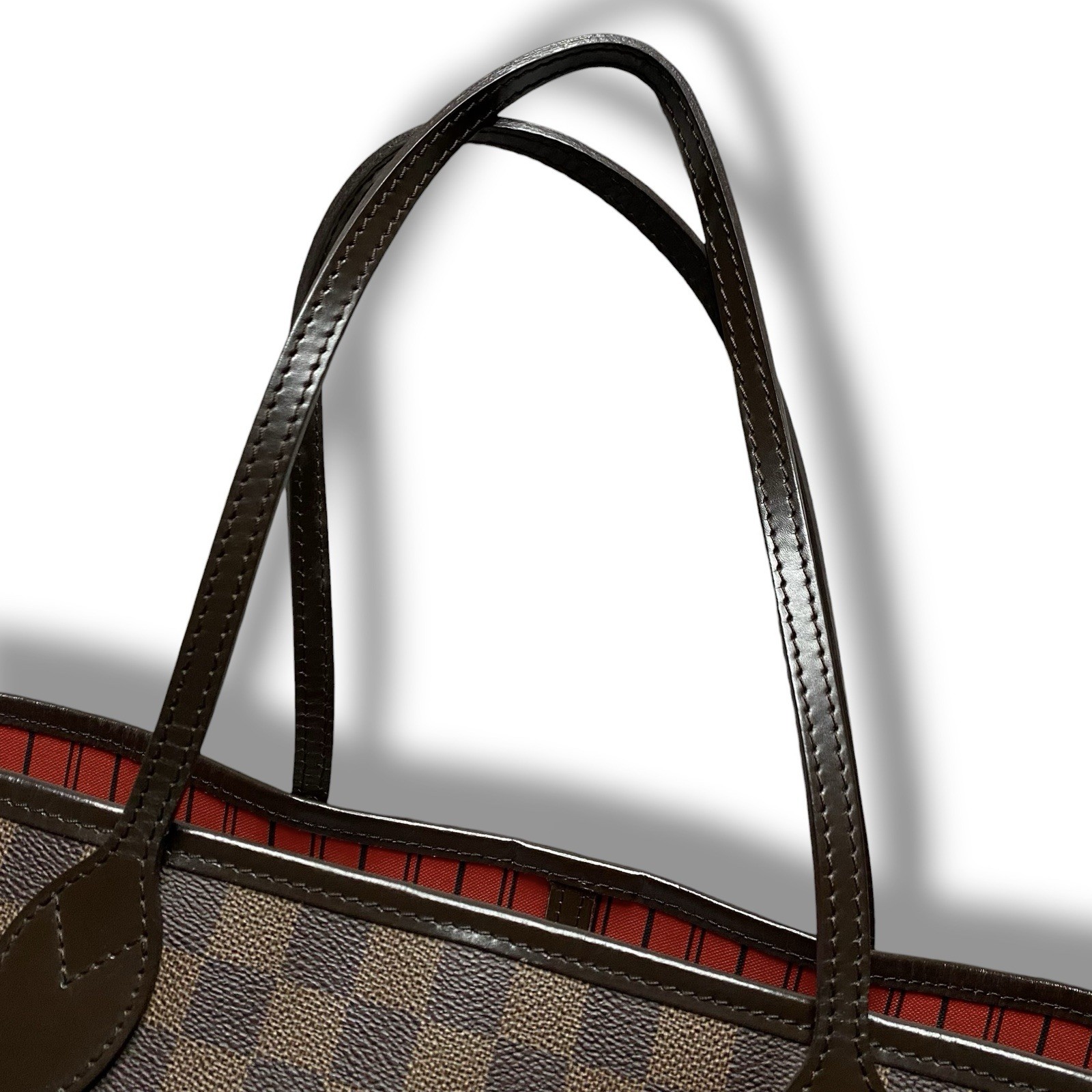 Louis Vuitton Neverfull Damier Ebene Tote MM N51105 Brown Canvas Vintage y2k
