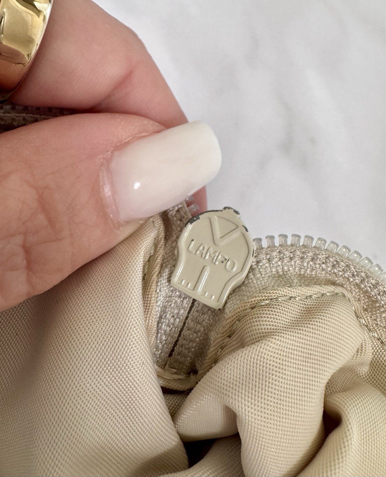 Prada Vintage Tessuto Nylon Mini Hobo Shoulder Bag Corda Ivory Made in It