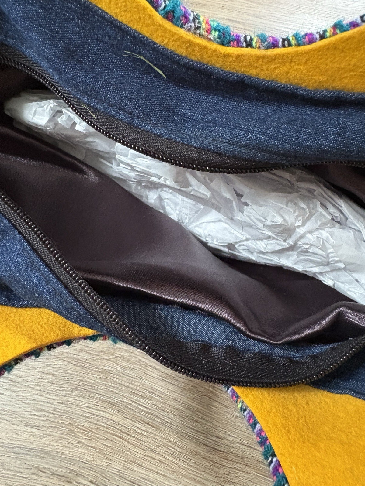 Handmade Peruvian Hand Bag Made From Felted Alpaca Wool Unique One Of A Kind