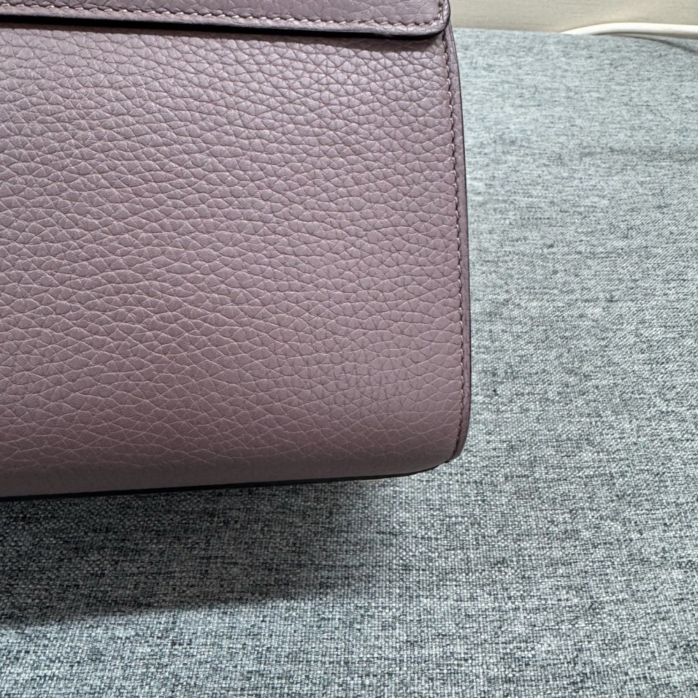 Moynat REJANE Medium, bottom length 26, grayish-purple