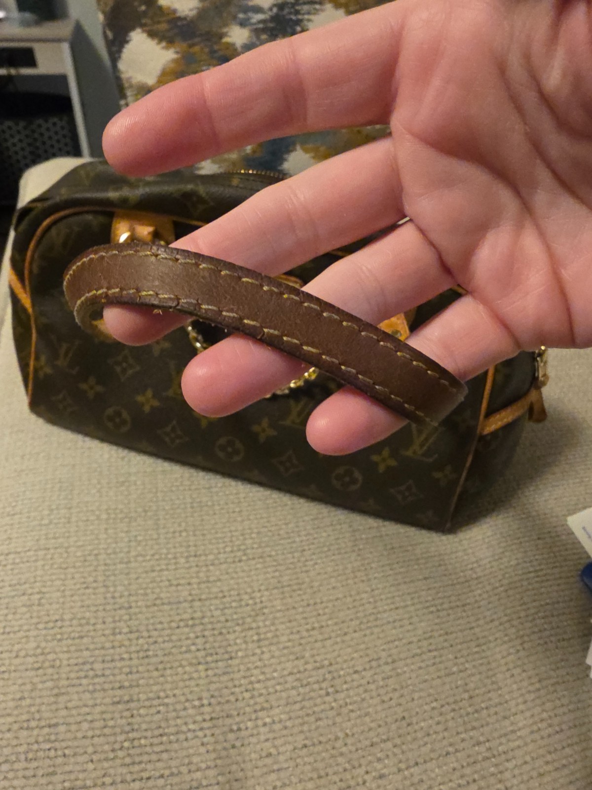 Louis Vuitton Montorgueil Shoulder Bag PM Brown Canvas