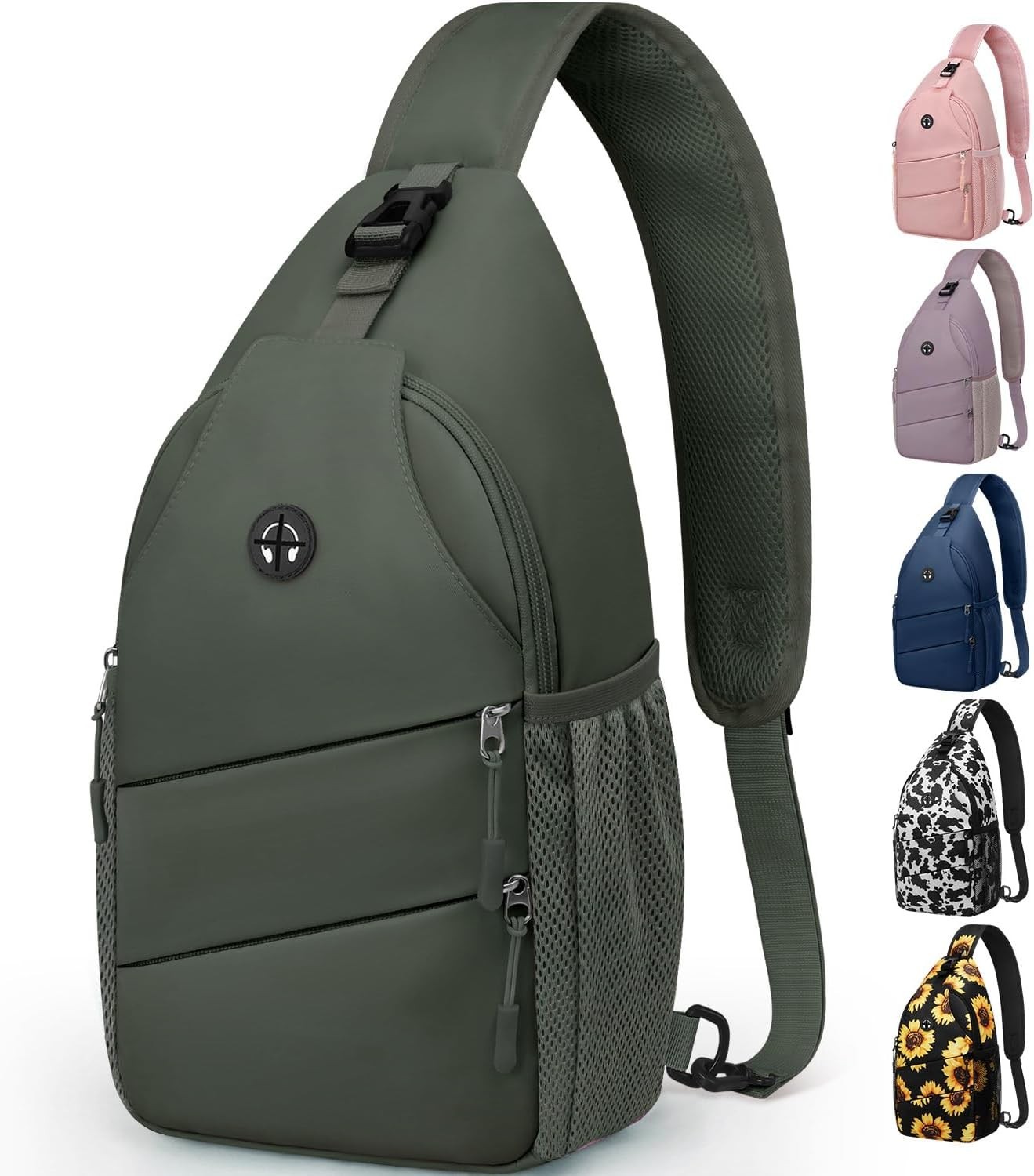 Pritent Crossbody Bags for Women Men Trendy Sling Bag Backpack Casual Chest Bag