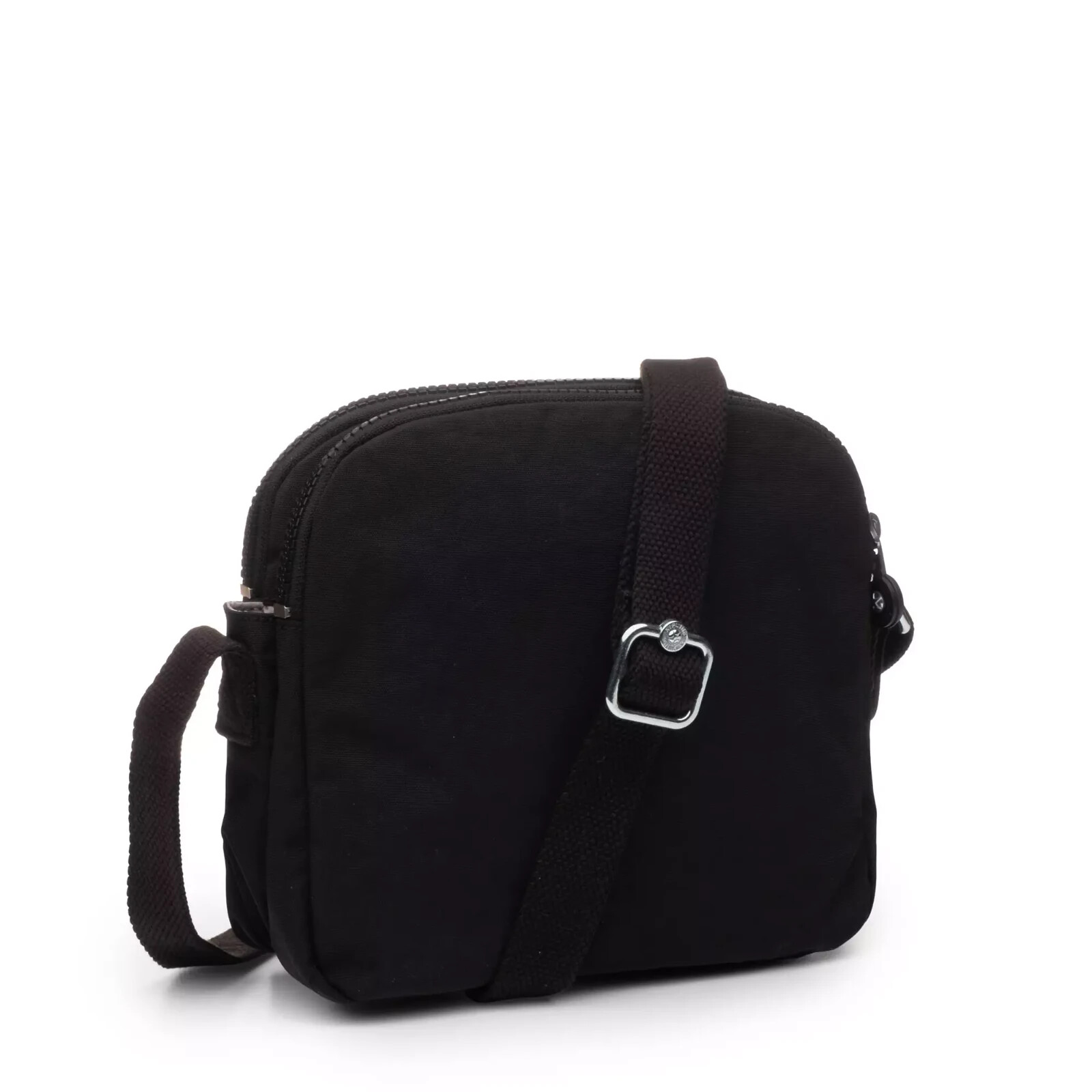 Kipling Women’s Keefe Nylon Triple Entry Crossbody Bag Black Tonal NWT