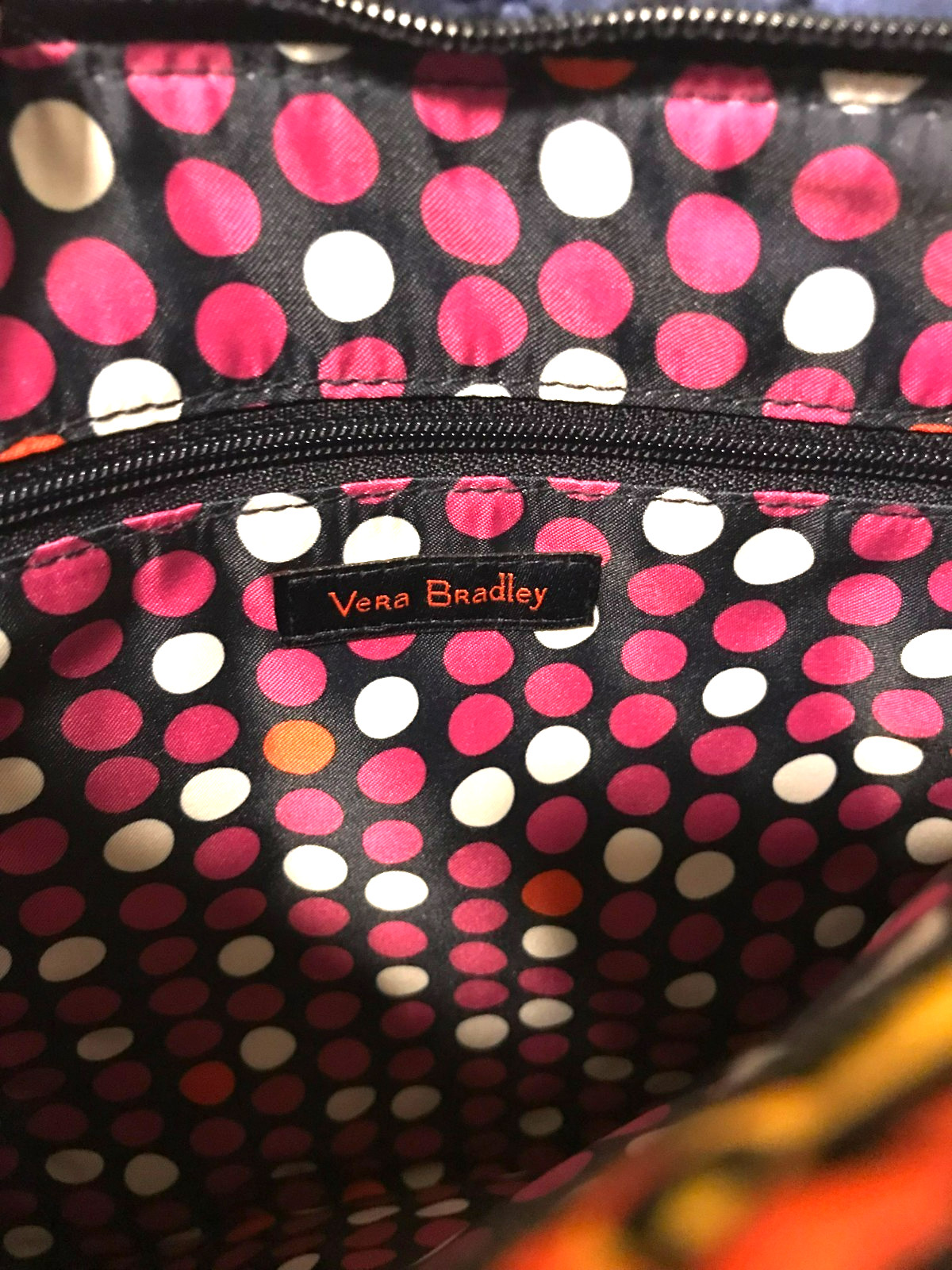 Vera Bradley Colourful Black Butterfly Crossbody Bag