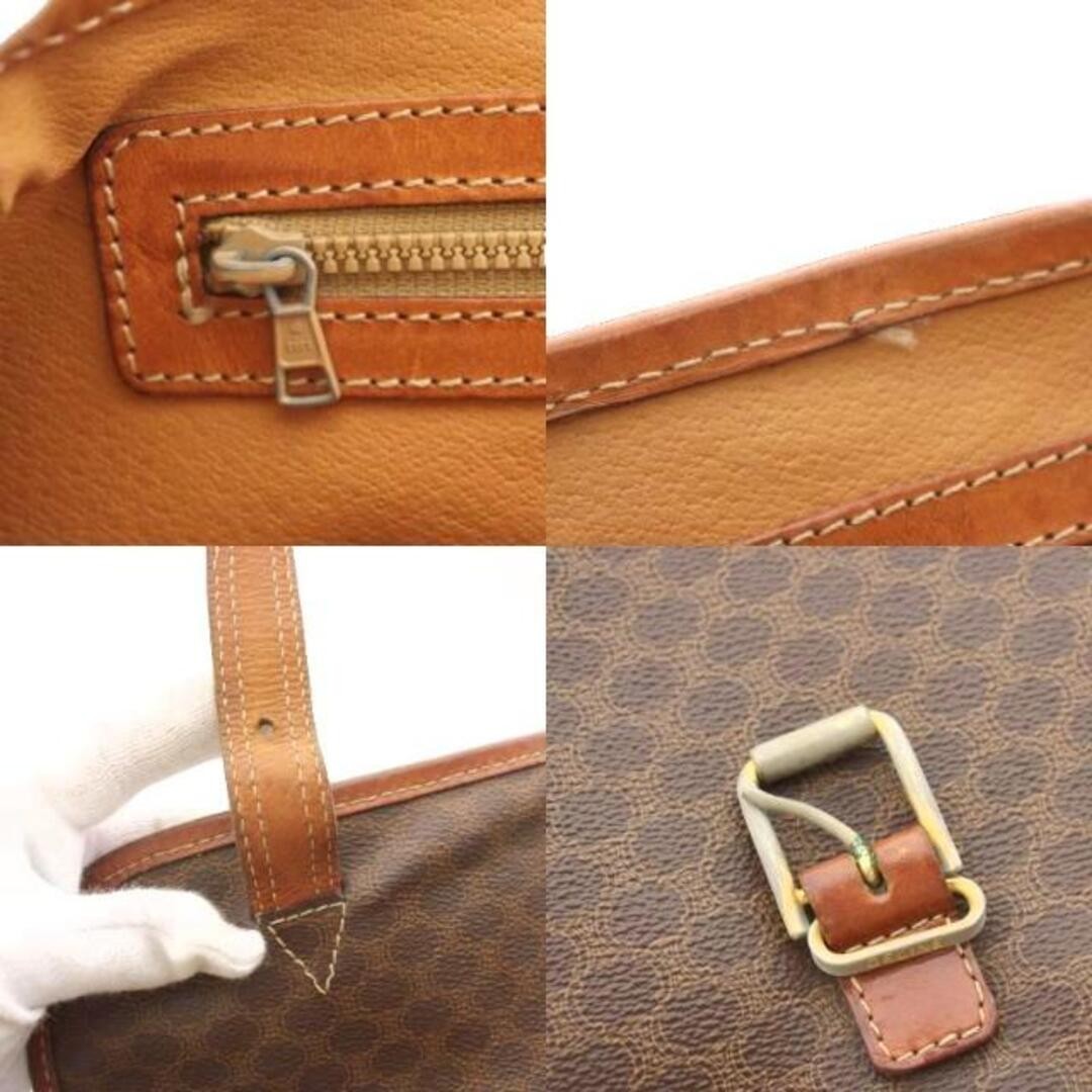 Celine Messenger Bag Shoulder Macadam Pattern PVC Leather Brown M09 YT26 Used 3d