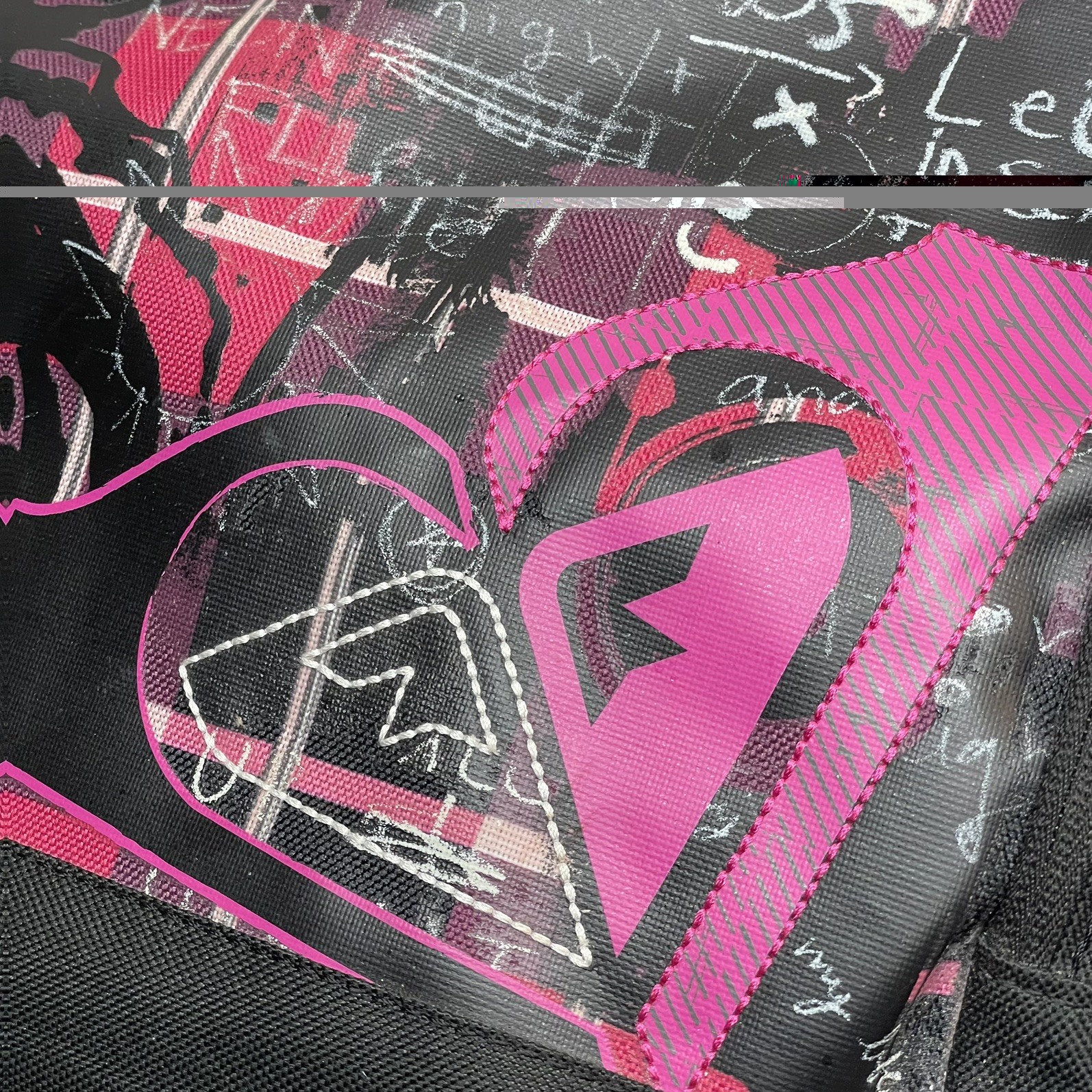 Women’s Girls Roxy Clear Sight Backpack Pink/Black Logo School Bag (Pre-Owned)