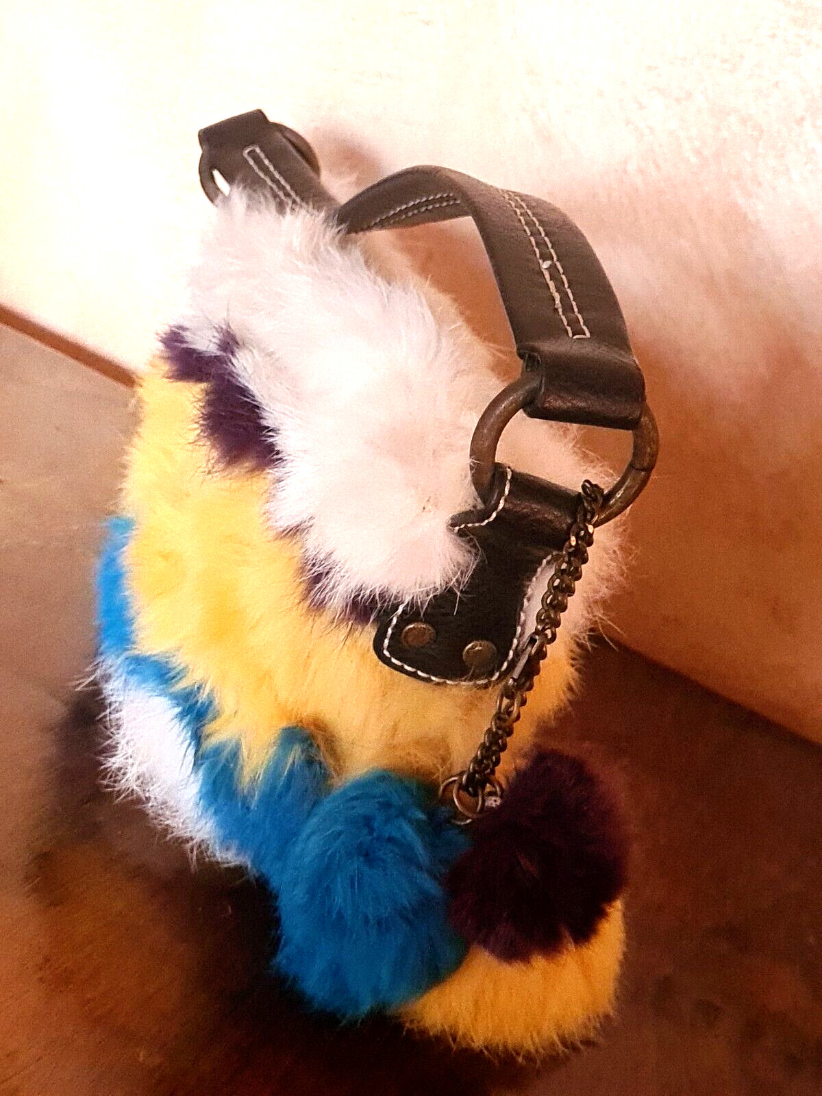 Fur And Leather Bag, United Colors Of Benetton, Mini Bag, Vintage