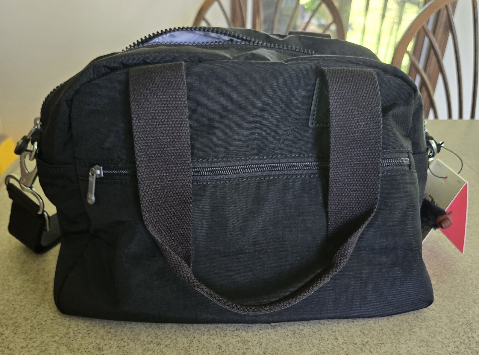 Kipling Women’s Black Tonal Defea Nylon Crossbody Bag with Adjustable Strap NWT