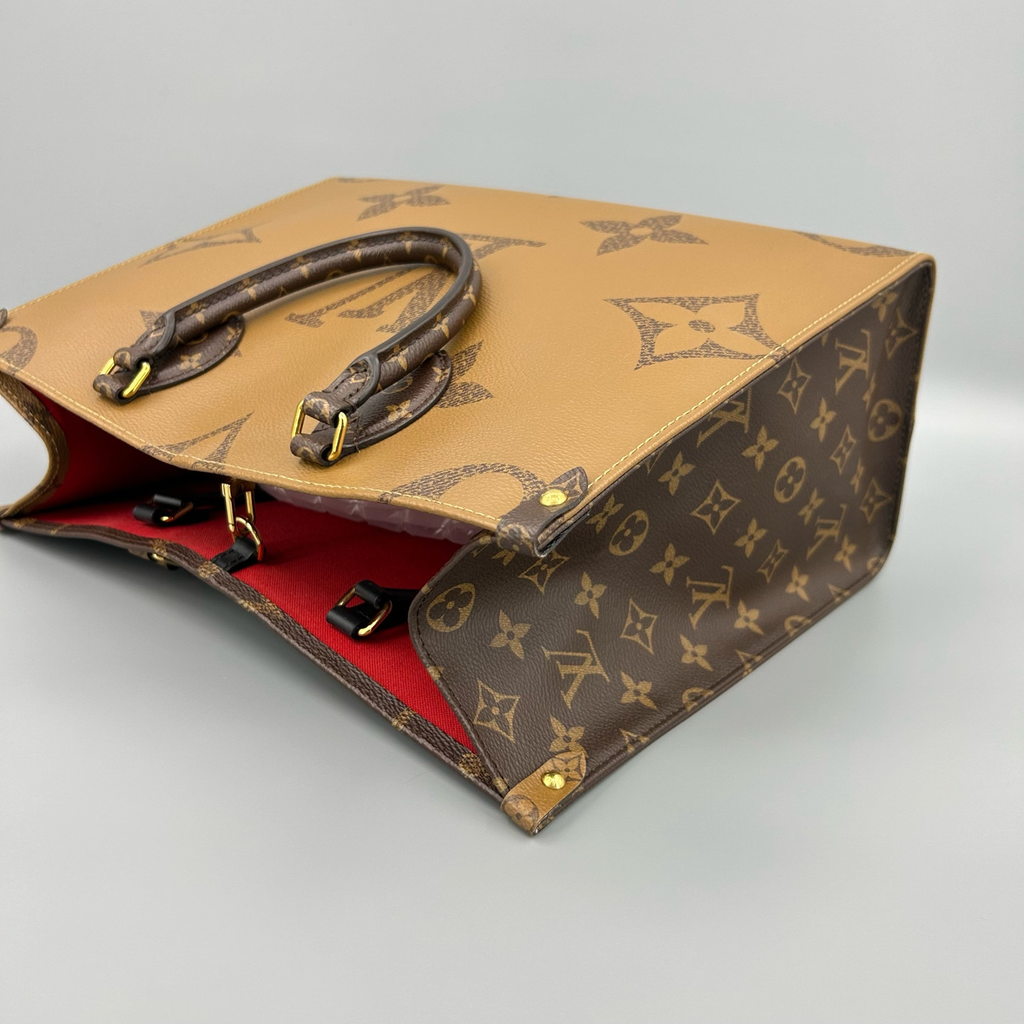 Authentic Louis Vuitton Onthego Monogram Canvas Tote Brown Gold-Tone eBay AG