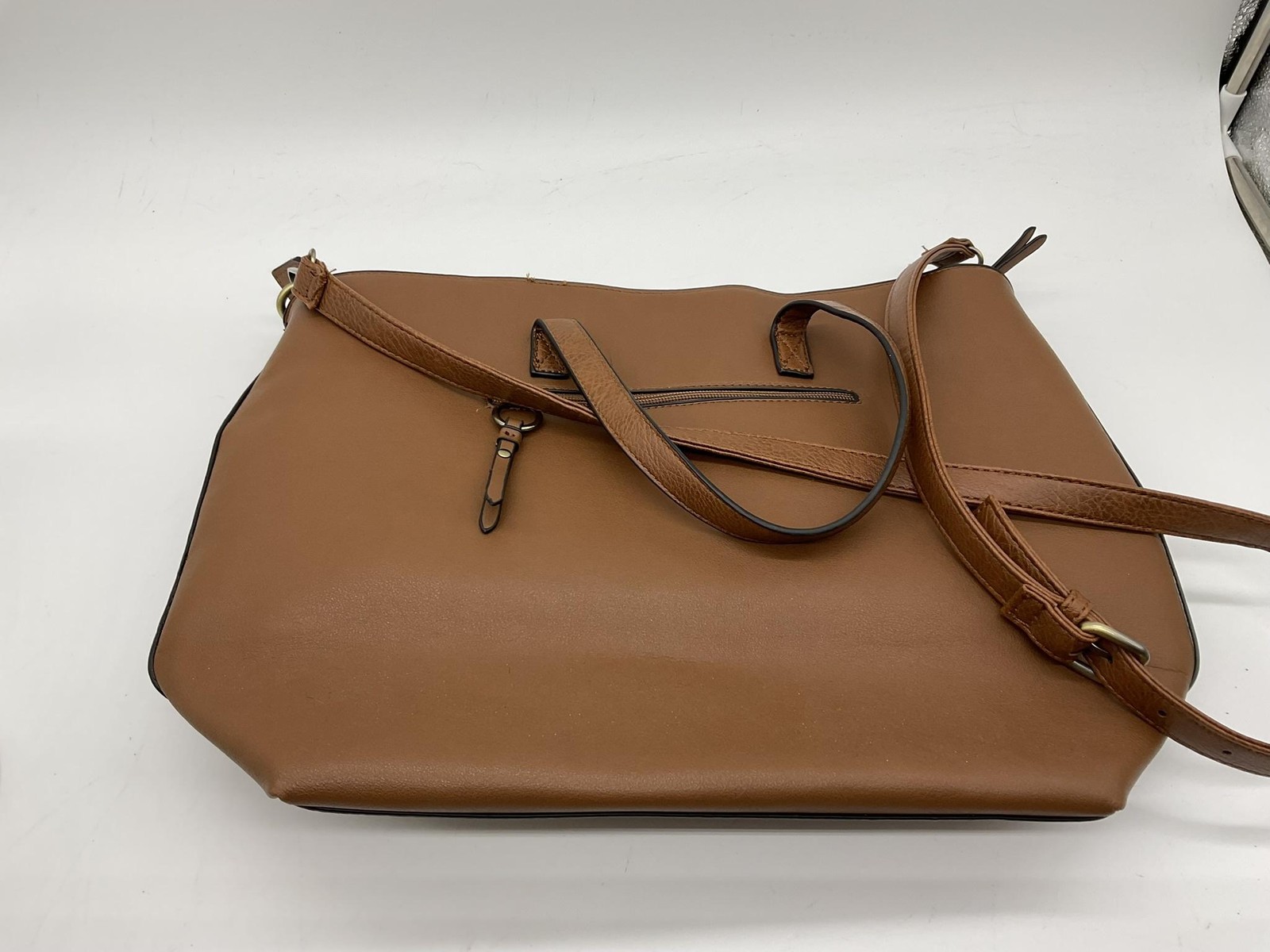 SevenDays Tote Bag Womens One Size Brown Faux Leather Shoulder Crossbody Handbag