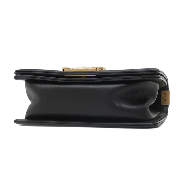 Chanel Boy 20 Shoulder Bag A67085 Lambskin Black Unisex #HDB882