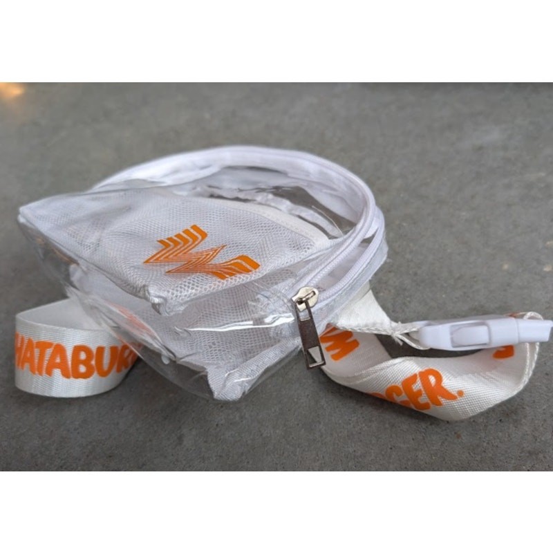 Novelty WHATABURGER Crossbody Bag Hip Pack Fanny Pack Clear Concerts See-Through