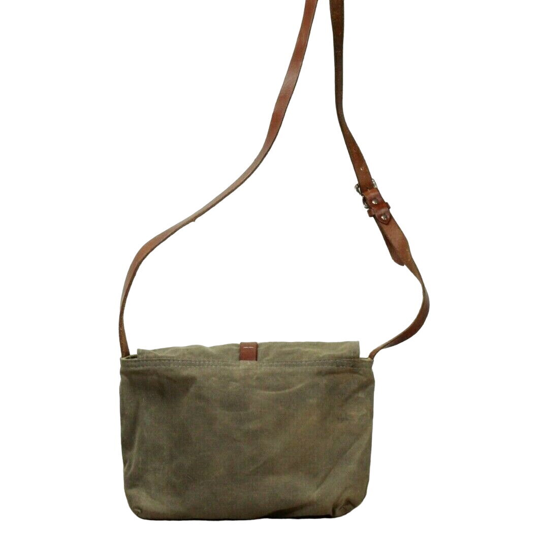 Infusion Green Canvas Adjustable Leather Strap Shoulder Hobo Crossbody Bag