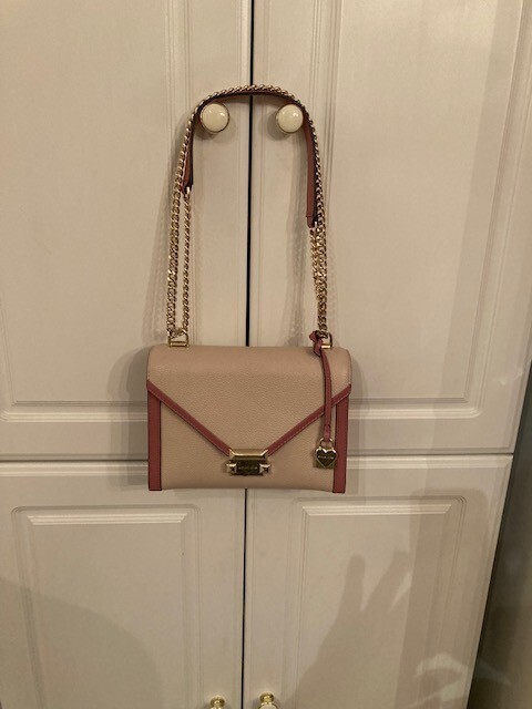 Michael Kors Soft Pink/Rose Whitney Colorblock Leather Purse- NWT