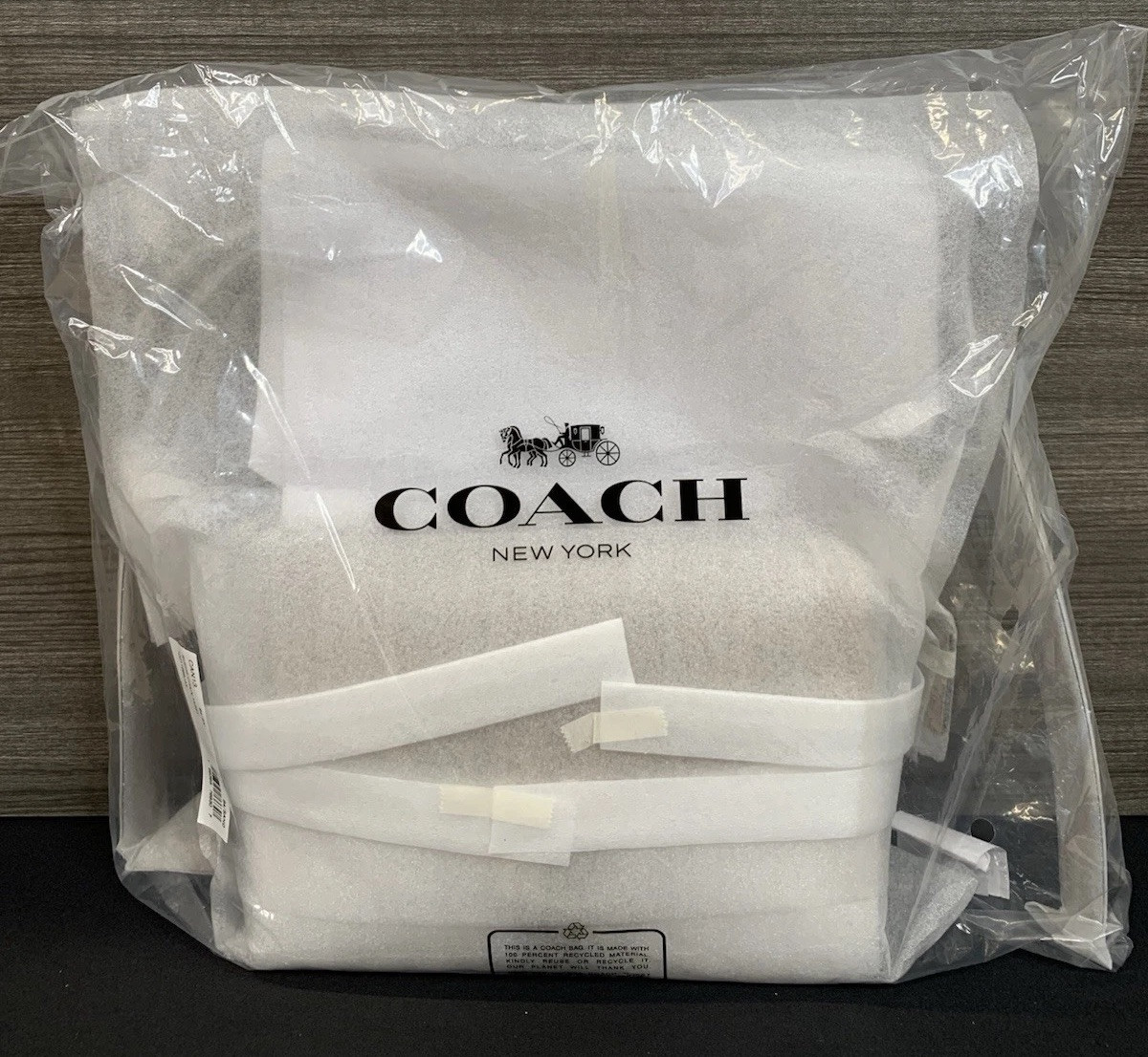 Coach Chain Tabby Shoulder/Hand Bag(B4/SAND) Sued Chain Tabby. New!