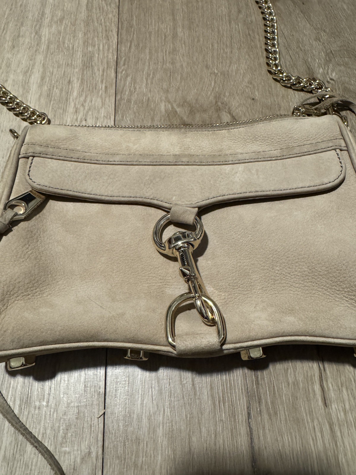 Rebecca Minkoff mini MAC Crossbody Tan Suede