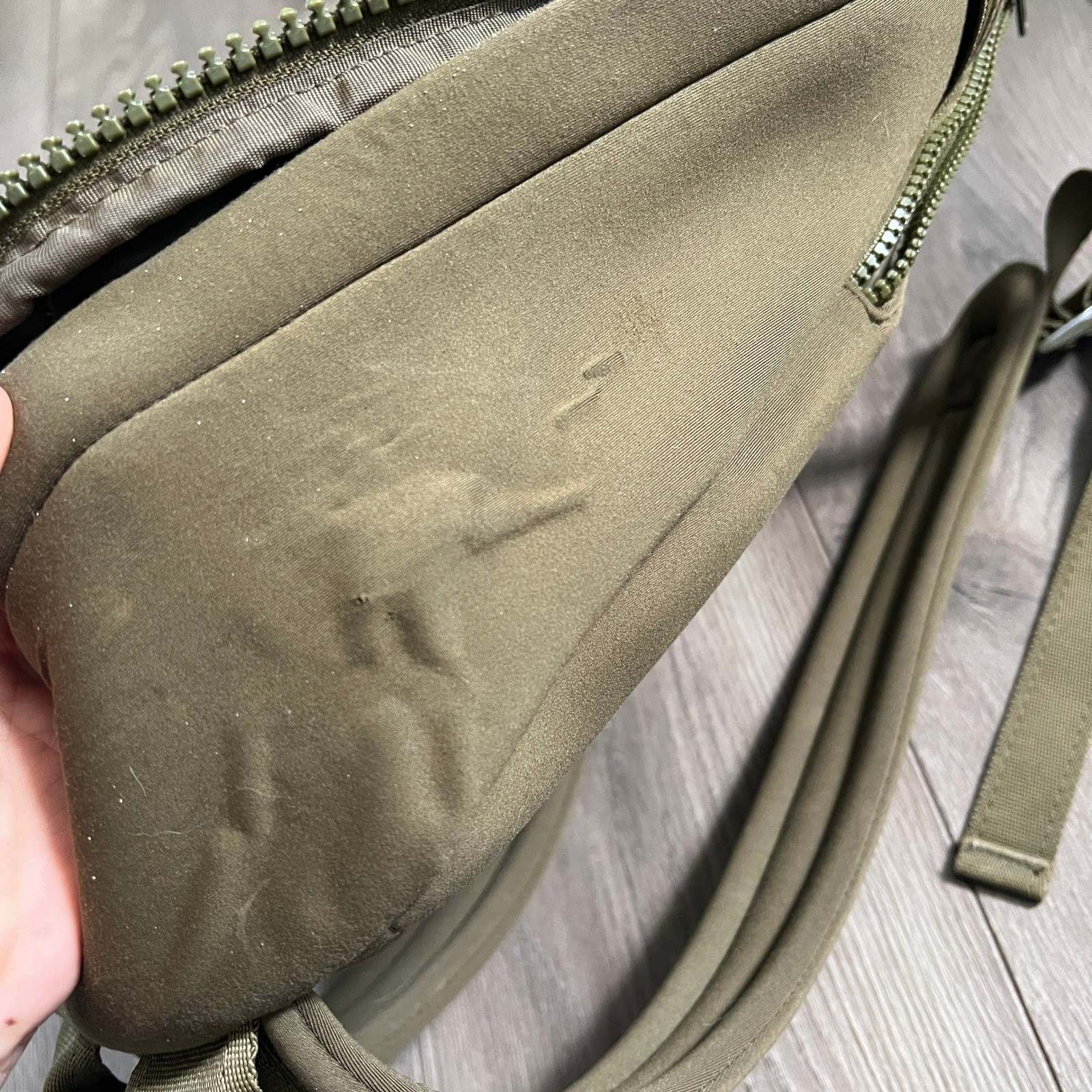 Dagne Dover Dakota Neoprene Backpack Olive Green Medium