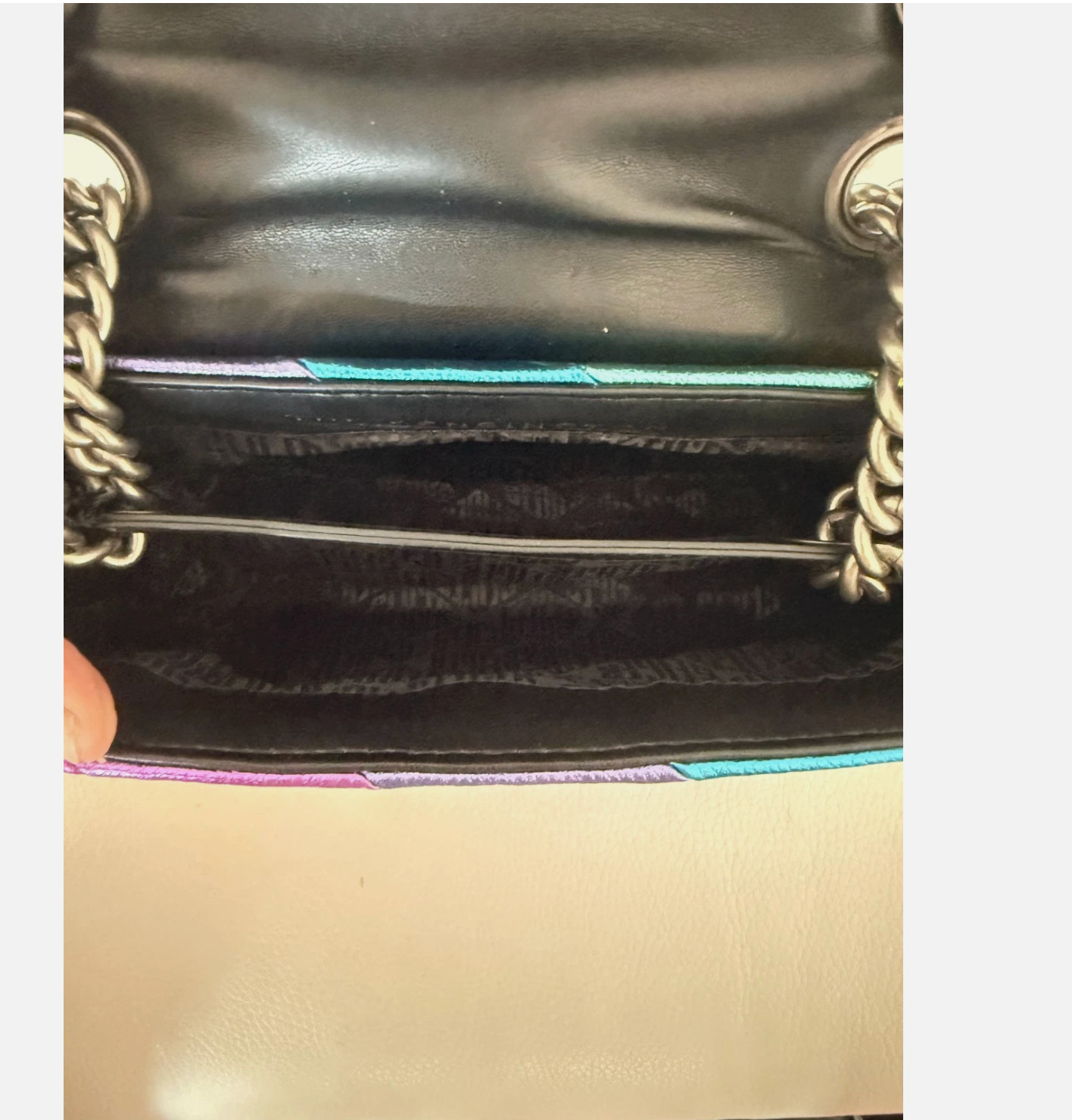 $298 KURT GEIGER London KENSINGTON MULTI Leather Shoulder Bag purse