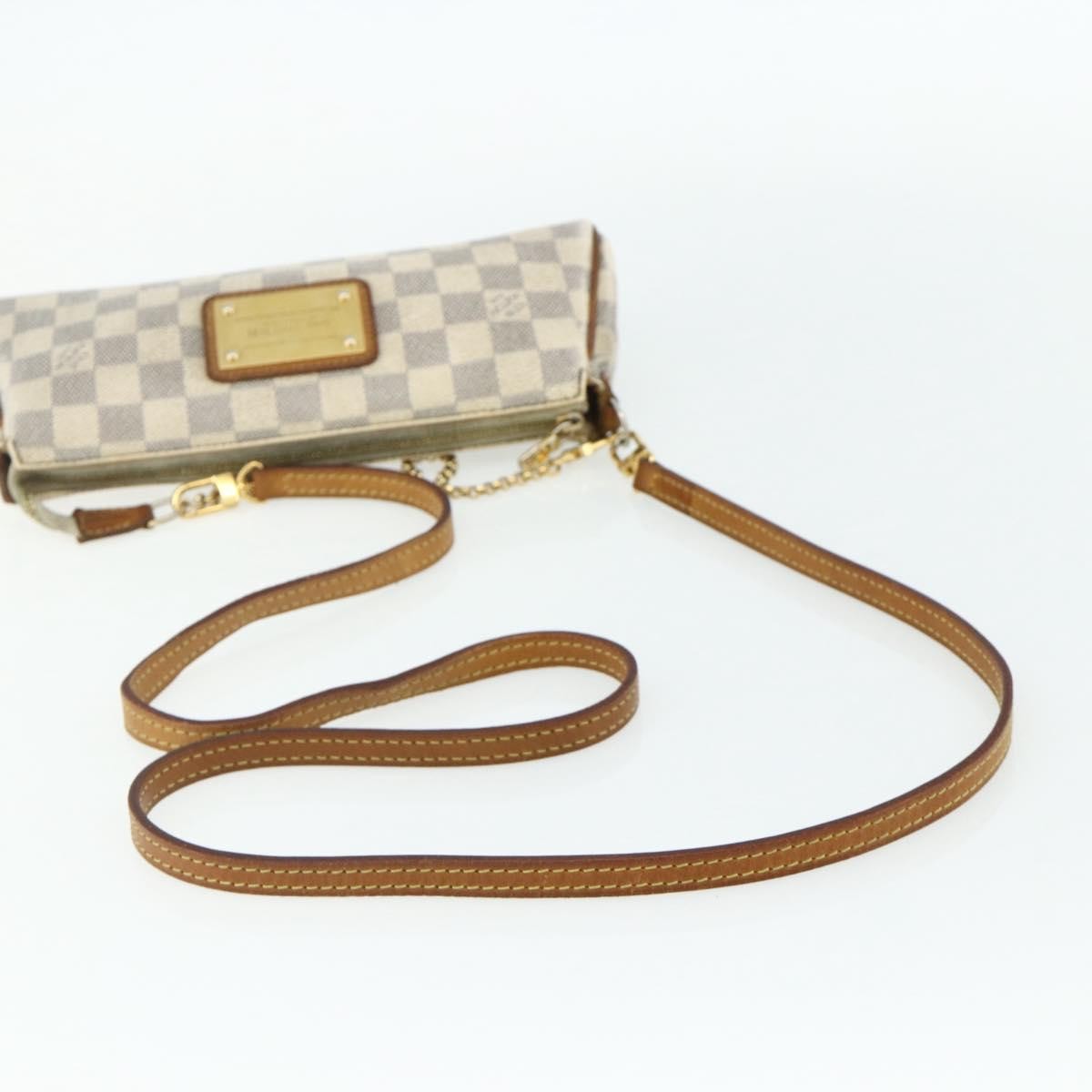 LOUIS VUITTON Damier Azur Eva Shoulder Bag 2way N55214 LV Auth 176535