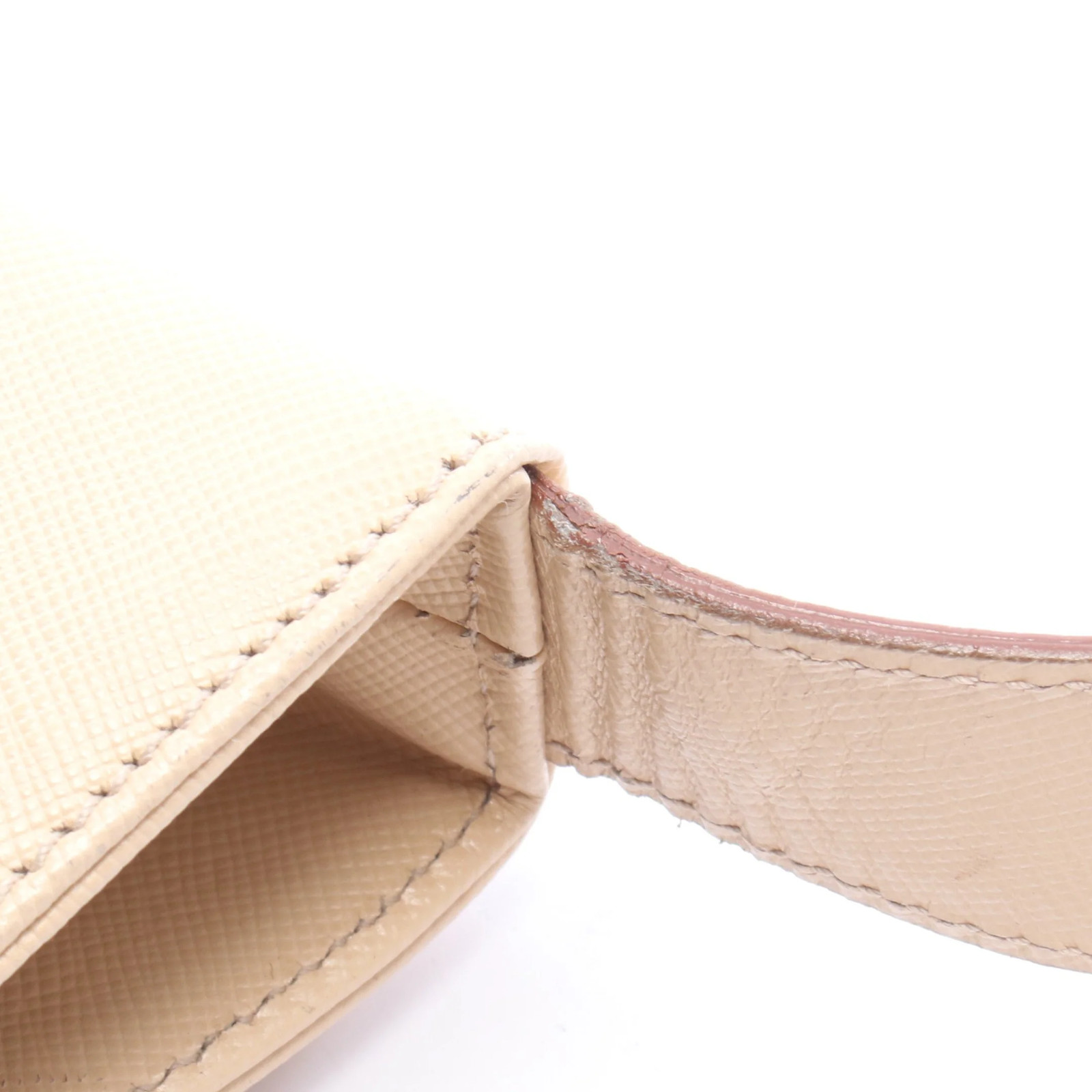 Salvatore Ferragamo Shoulder Bag Beige Leather #RCB6084