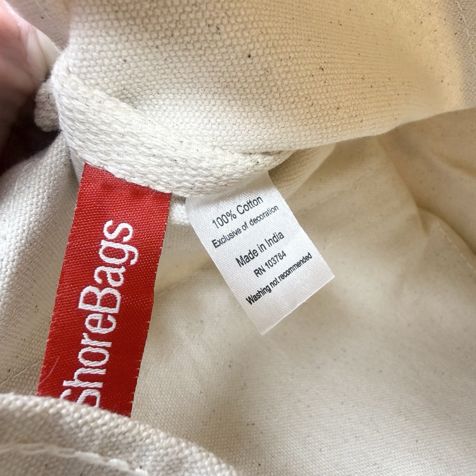 NWT Classic ShoreBags Mini Canvas Tote Beige Tan Sold Out