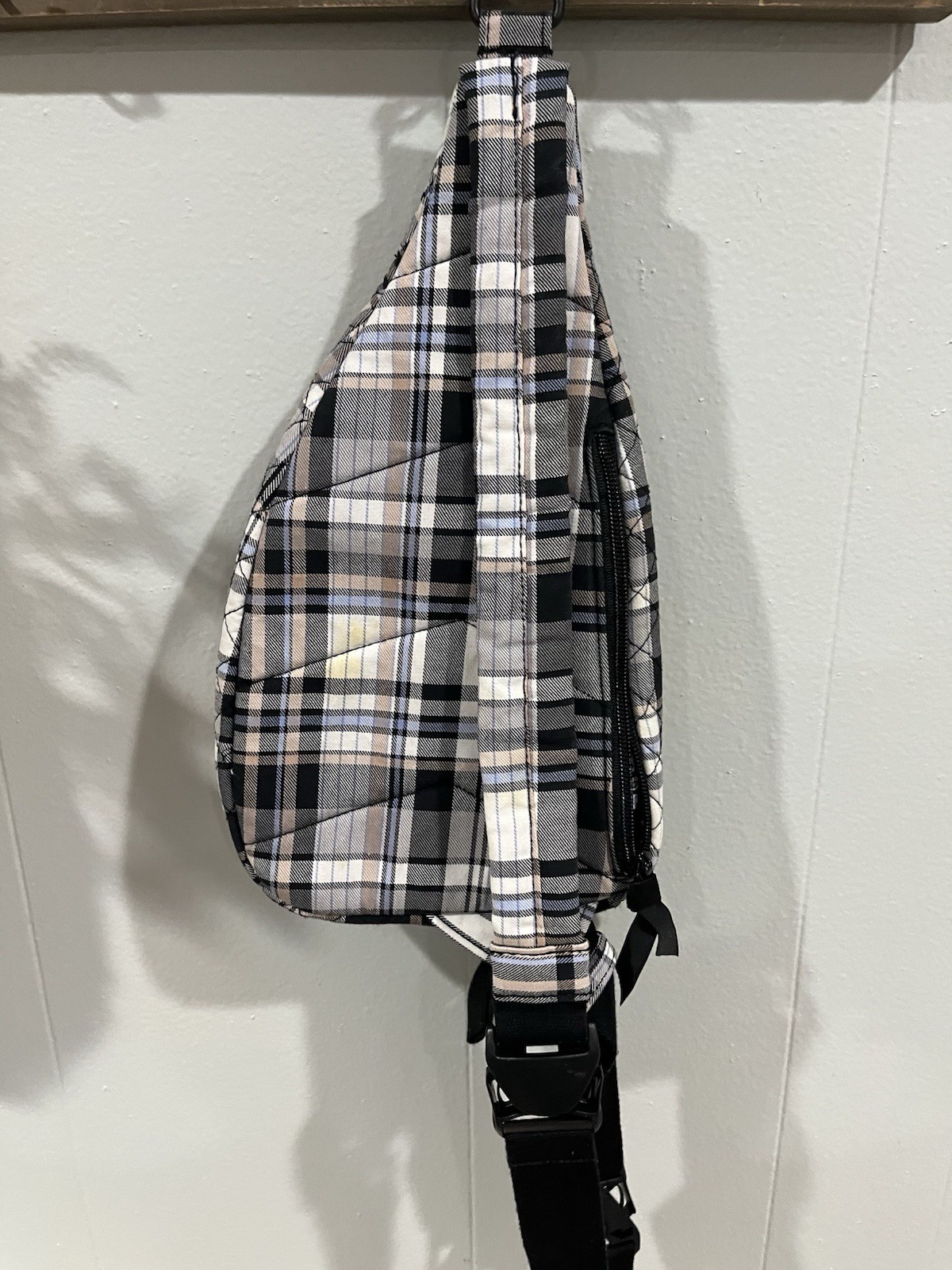 Vera Bradley Perfectly Plaid Essential Sling Backpack Crossbody Bag NWT