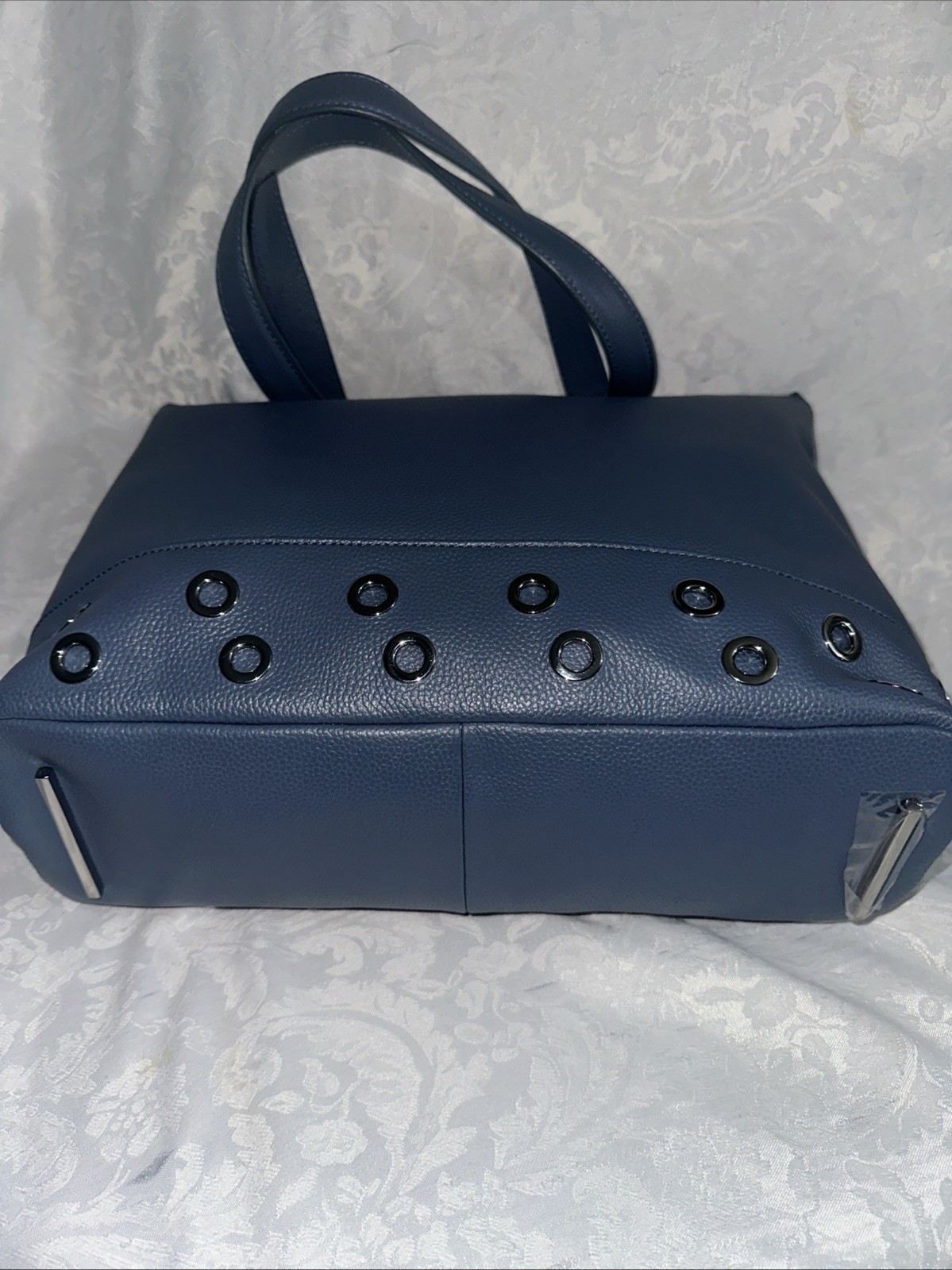 CELINE DION FALSETTO COLLECTION SHOULDER BAG RFID ART 137 LEATHER BLUE + DUST BG