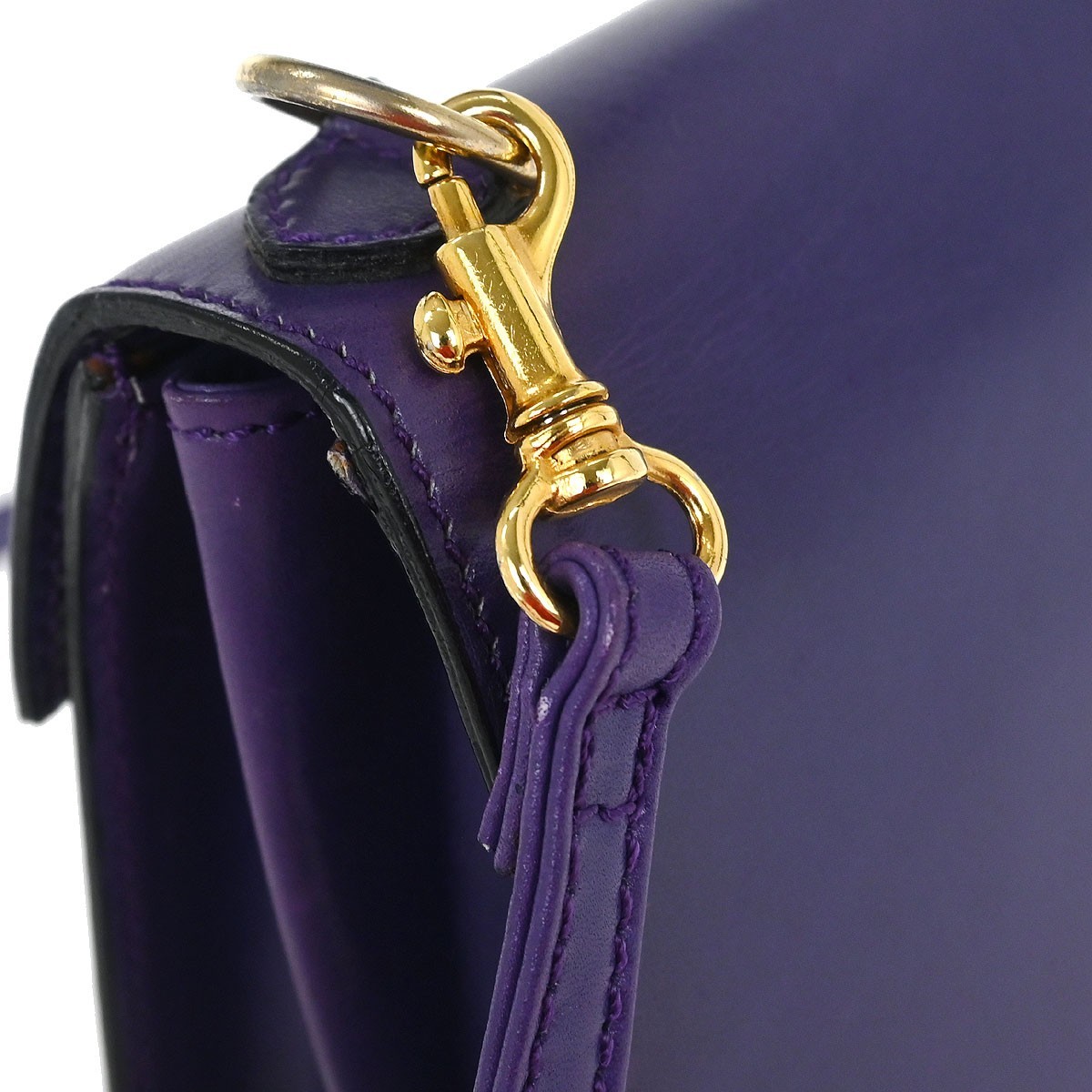 Celine Purple Leather Shoulder Bag JMB11 117332