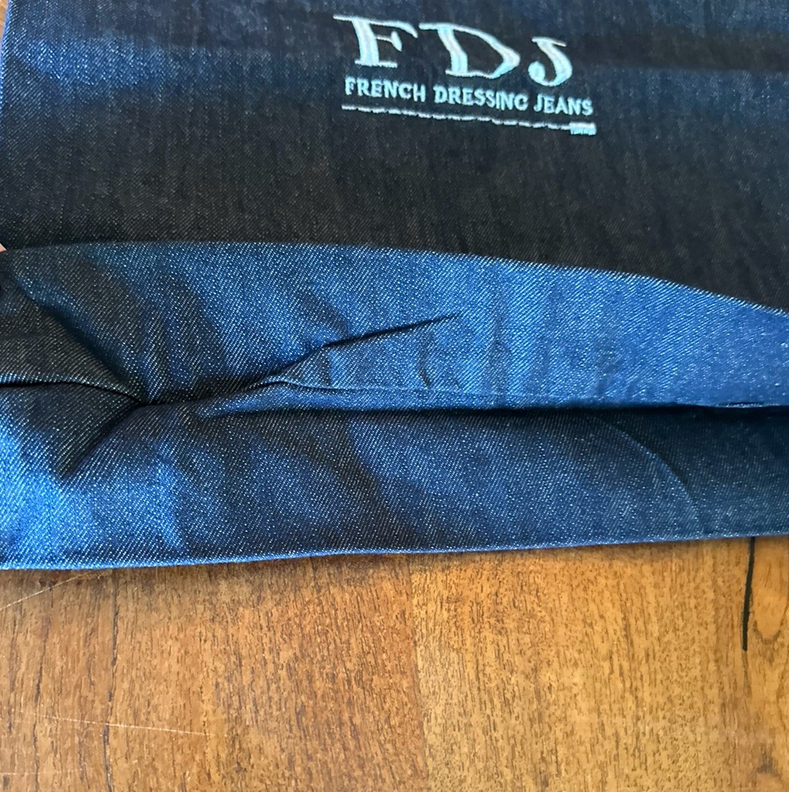 French Dressing Jeans Denim Reusable Shopping Tote Bag With Logo