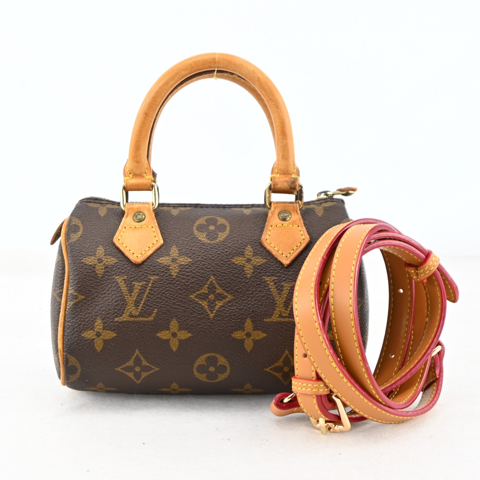 Authentic Louis Vuitton Monogram Mini Speedy Hand Bag Purse M41534 N2954YCS806