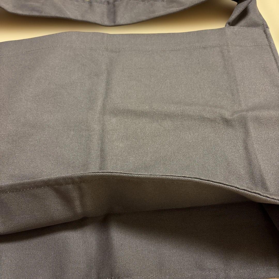 Extreme Cashmere Dark Gray Canvas Shoulder Bag – Minimal Design