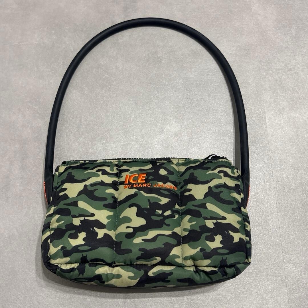 Heaven by Marc Jacobs Camouflage Nylon Shoulder Bag Green Men Authentic