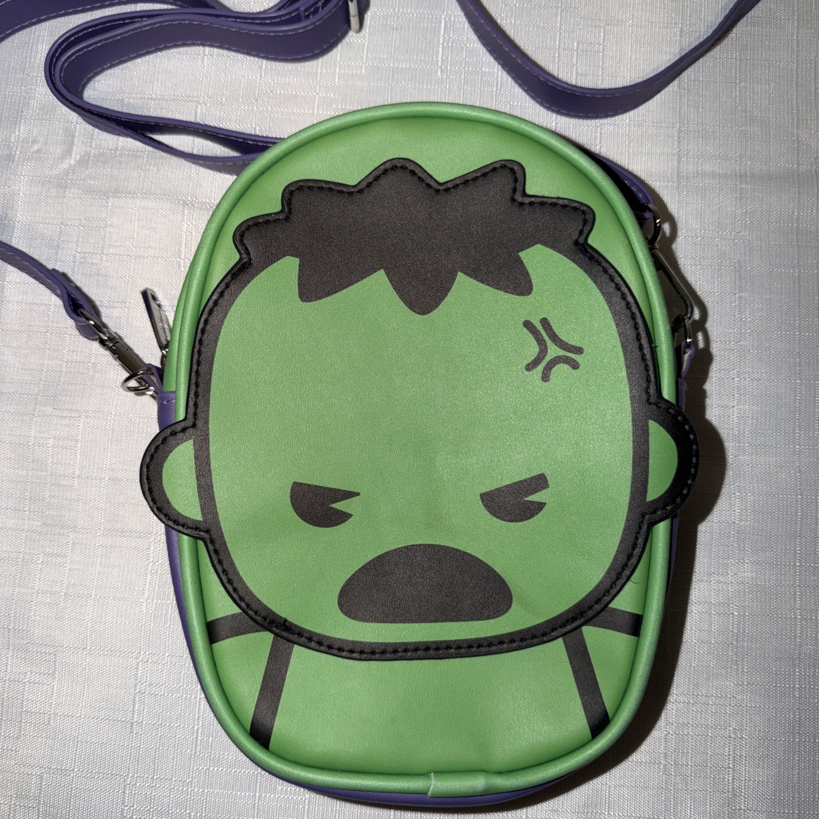 Buckle Down Marvel Incredible Hulk Mini Crossbody Purse Handbag Avengers Kawaii