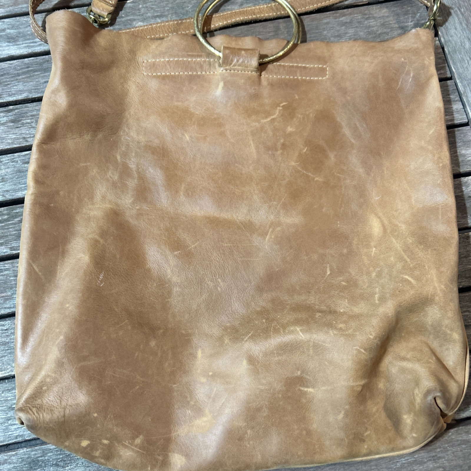 Sseko Purse Brown Leather Bucket Bag Rings Shoulder Uganda Say Yes To Adventure