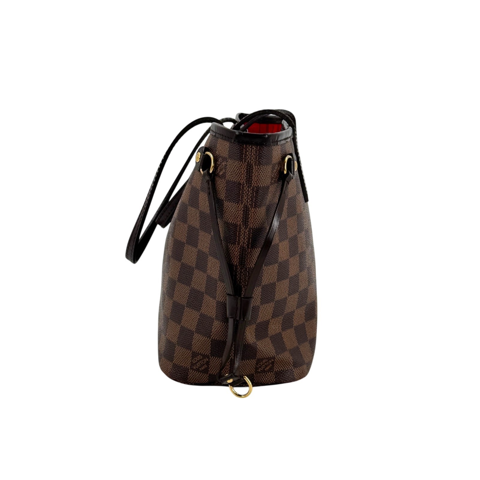 LOUIS VUITTON Neverfull PM Damier Ebene Canvas Shoulder Tote Bag N51109