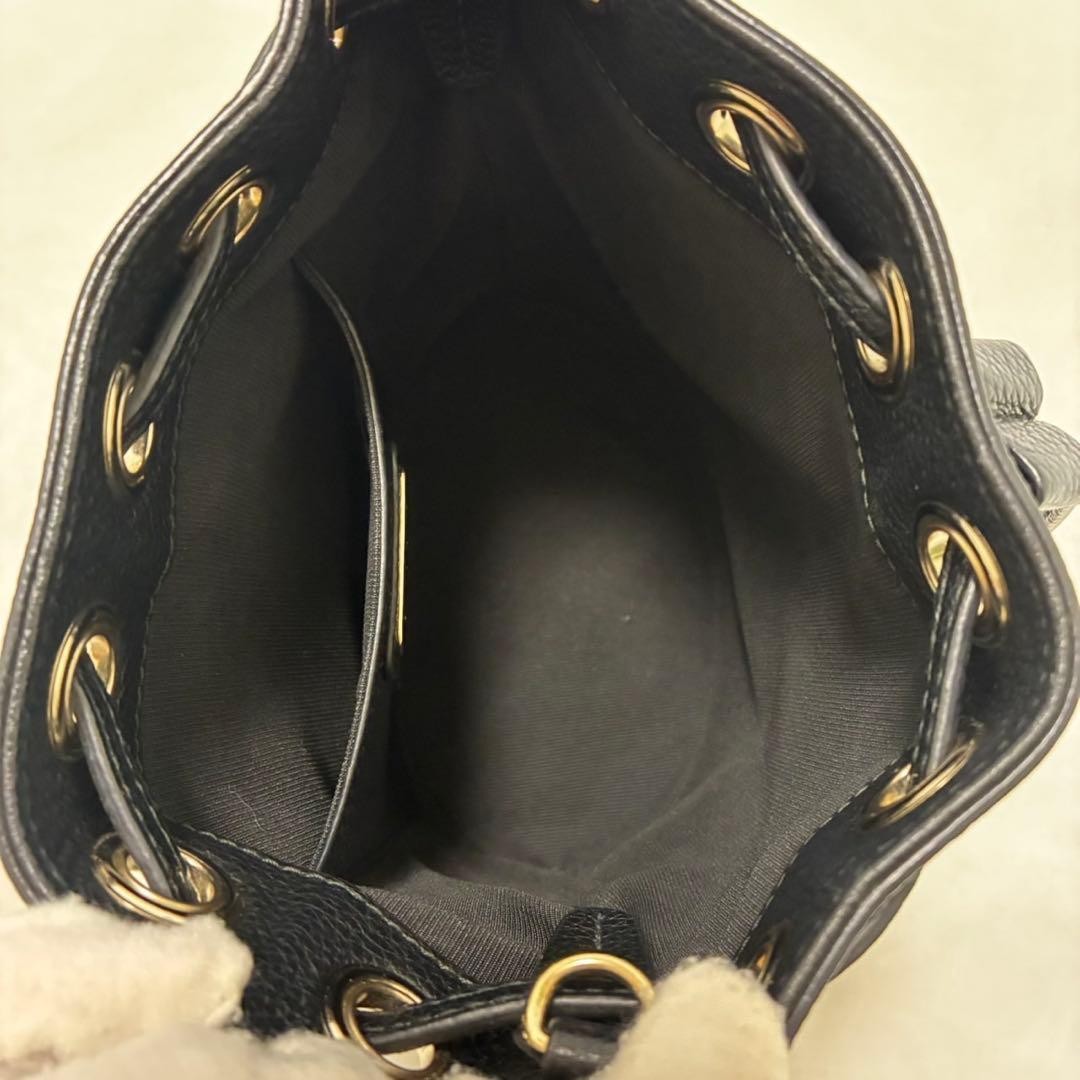 Furla Eve Mini Drawstring 2-Way Crossbody Shoulder Bag Black Japan 0610152