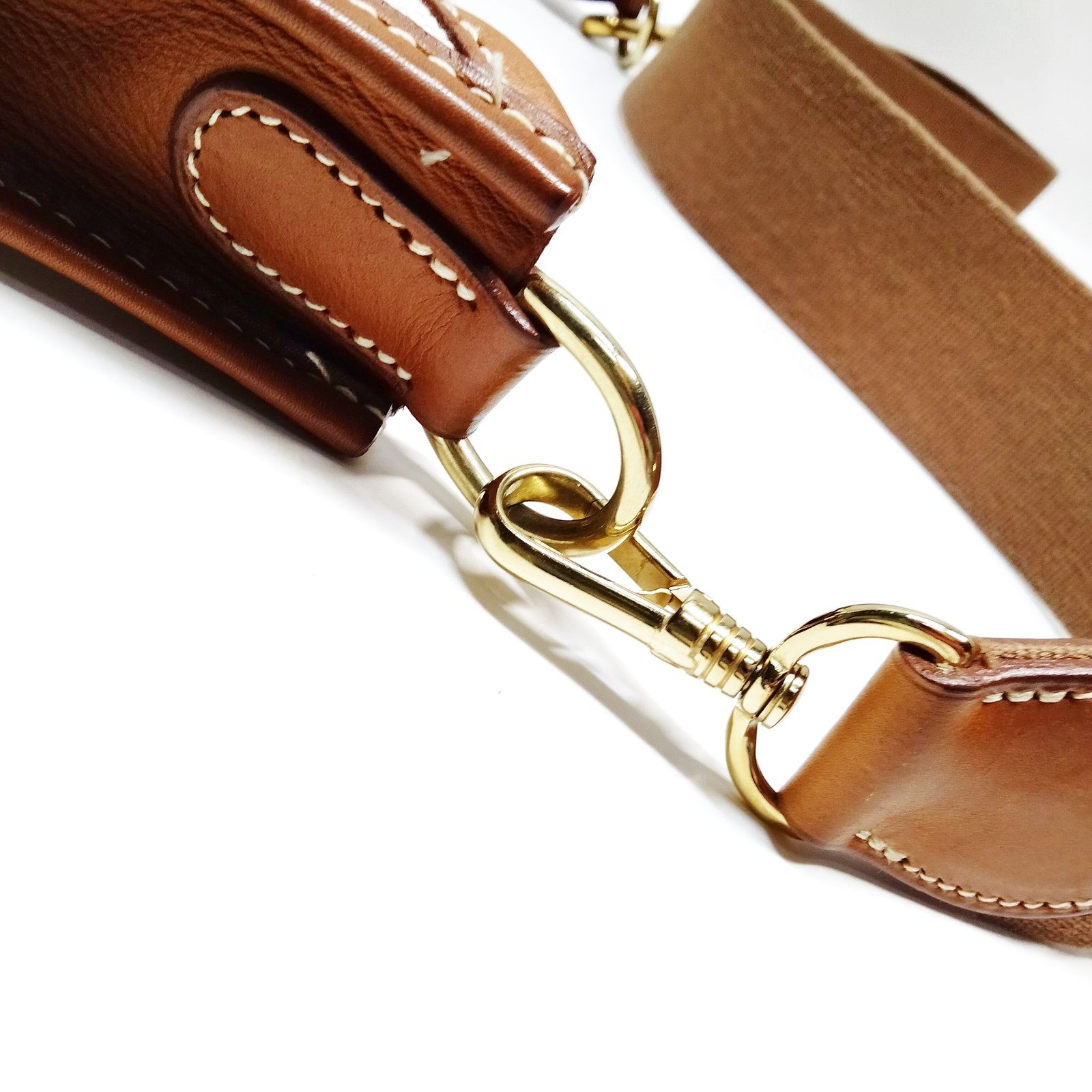 Hermes Shoulder Bag Evelyne. GM Toile Canvas Brown Canvas 2655663