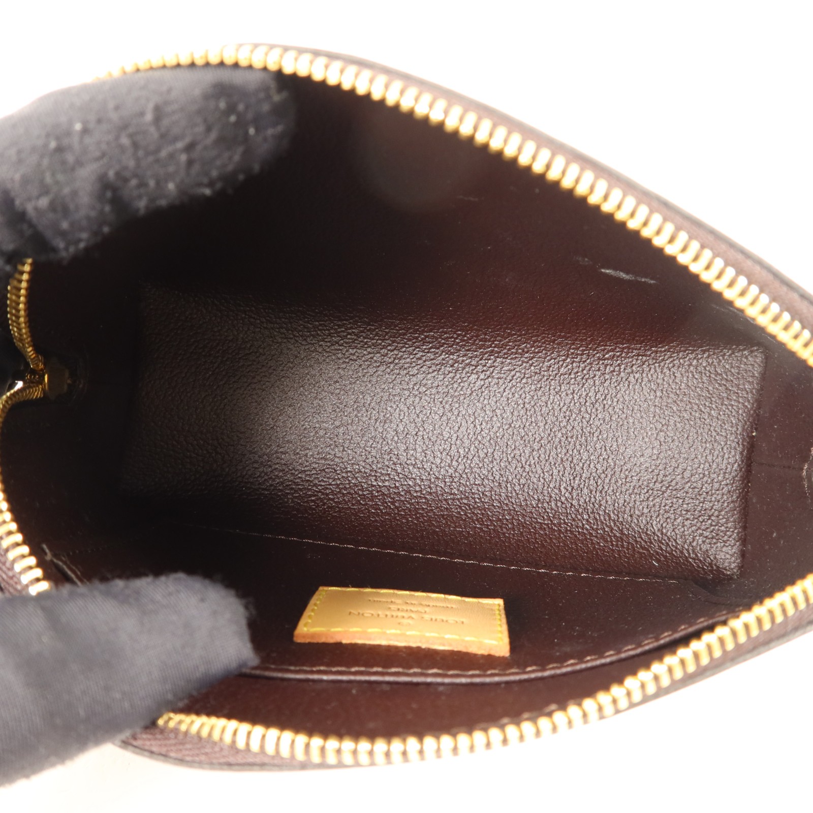 LOUIS VUITTON LV GHW Cosmetic Pouch M91495 Monogram Vernis Red